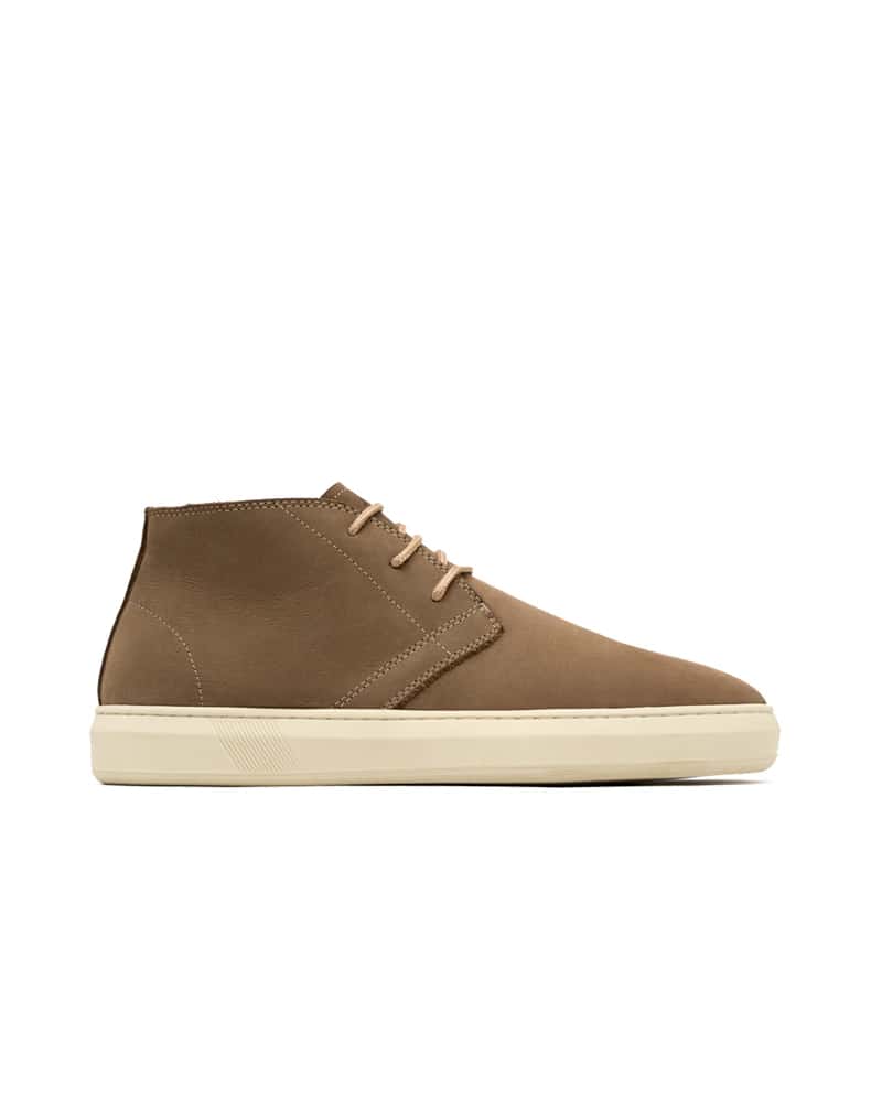Bota casual de cuero para hombre arena REF QATA10