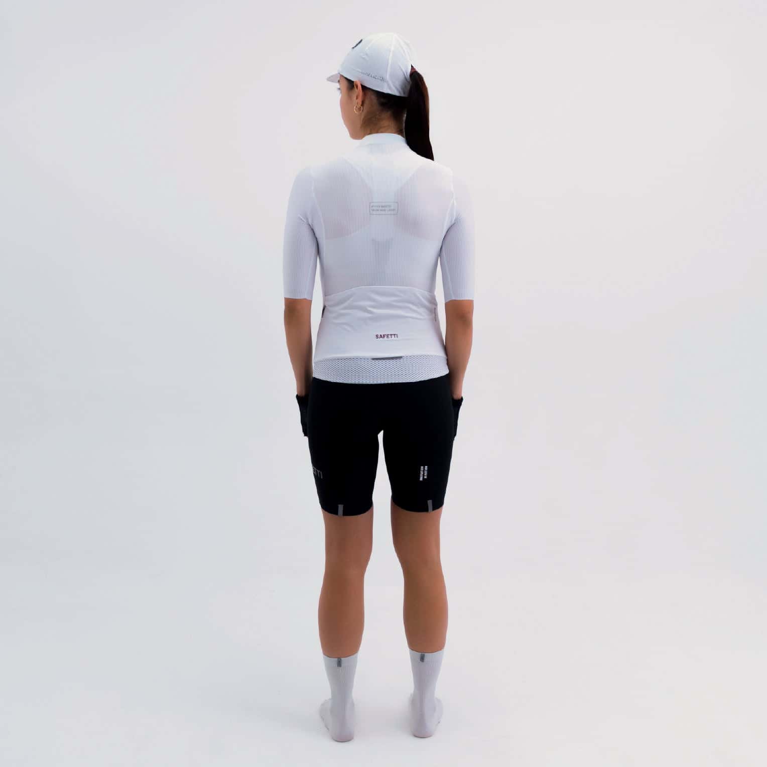 CAMISA CICLISMO MANGA CORTA LATITUDE BLANCA PARA MUJER - miniatura 2