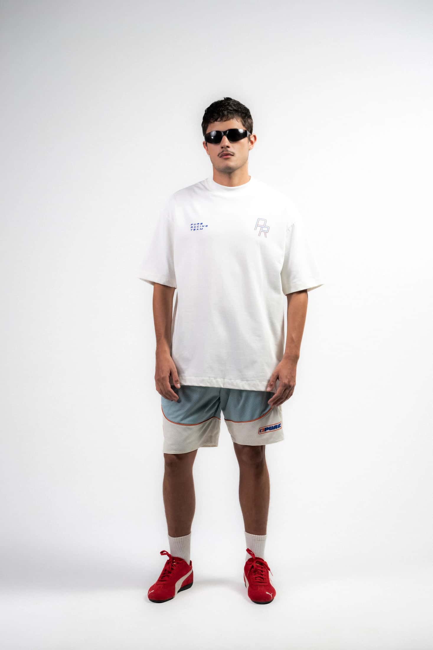 Overdrive Ivory Racing Lines T-Shirt - miniatura 5