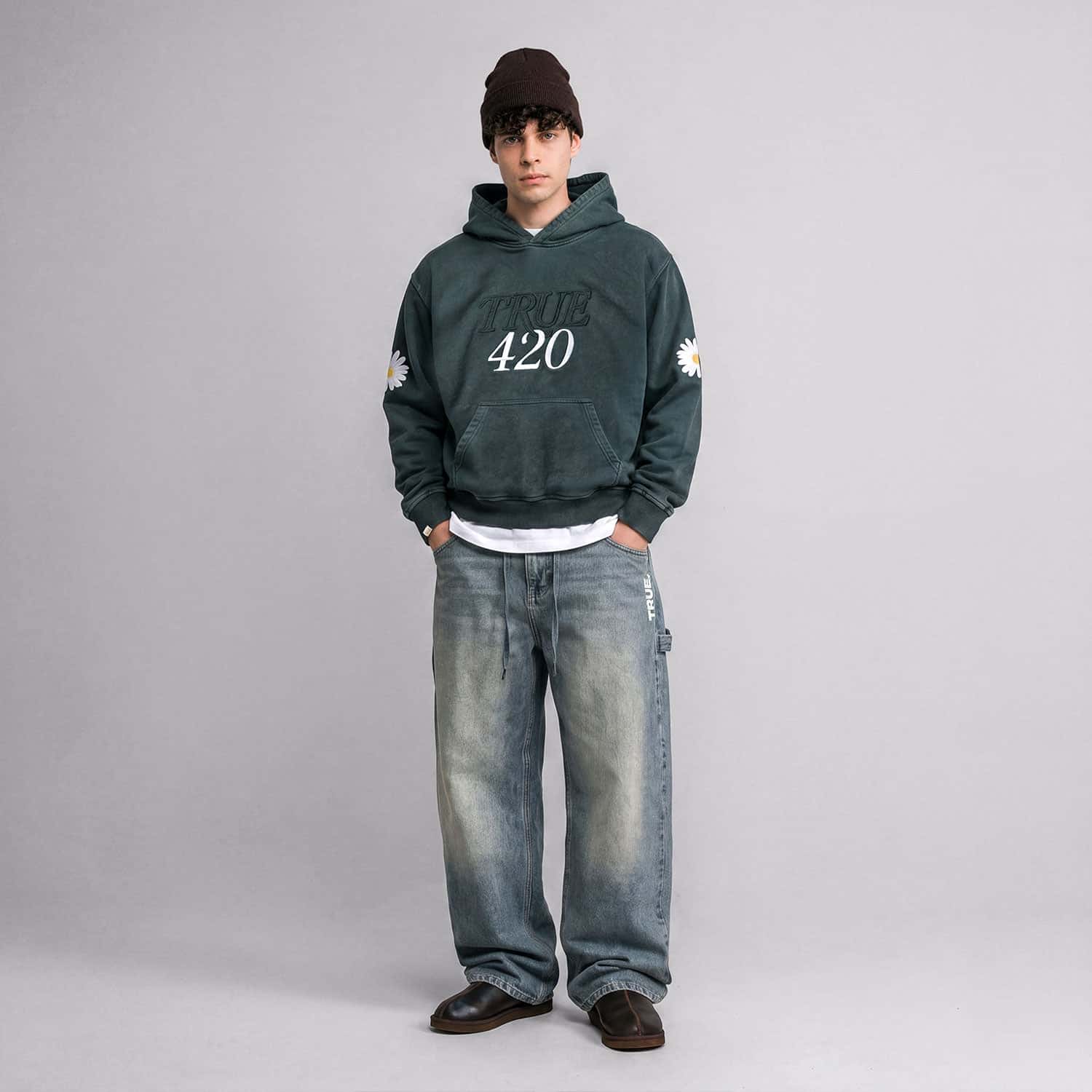 Garden Hoodie - Washed Pine Green - miniatura 5