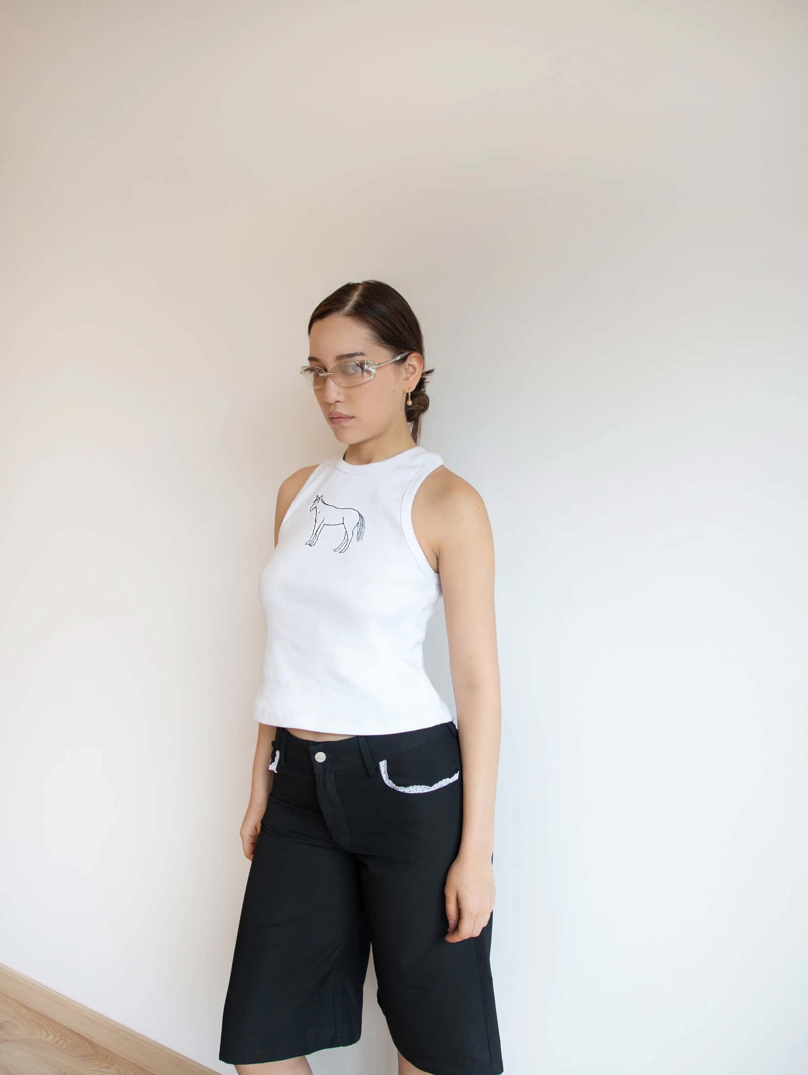 Wild Horse Tank Top White