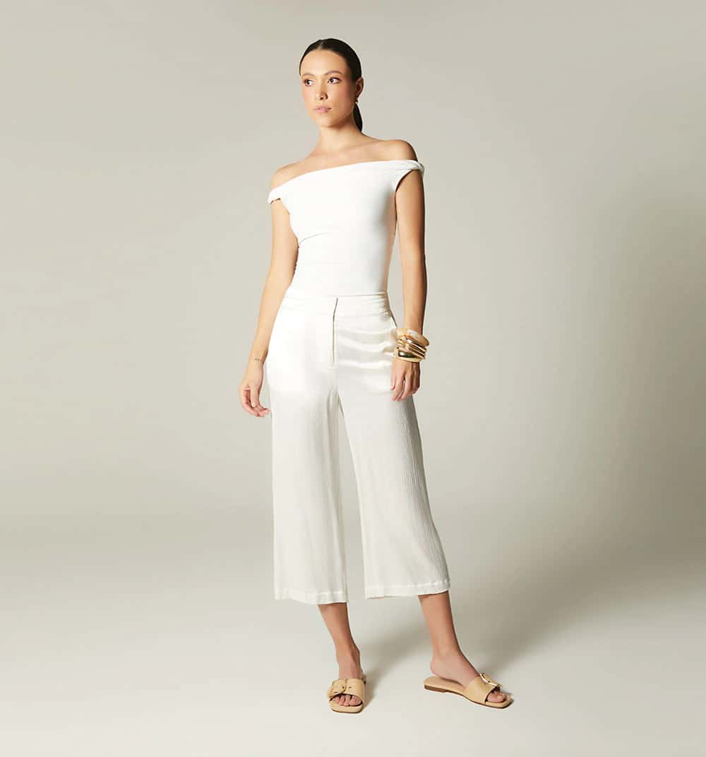 Pantalon tiro alto cullote