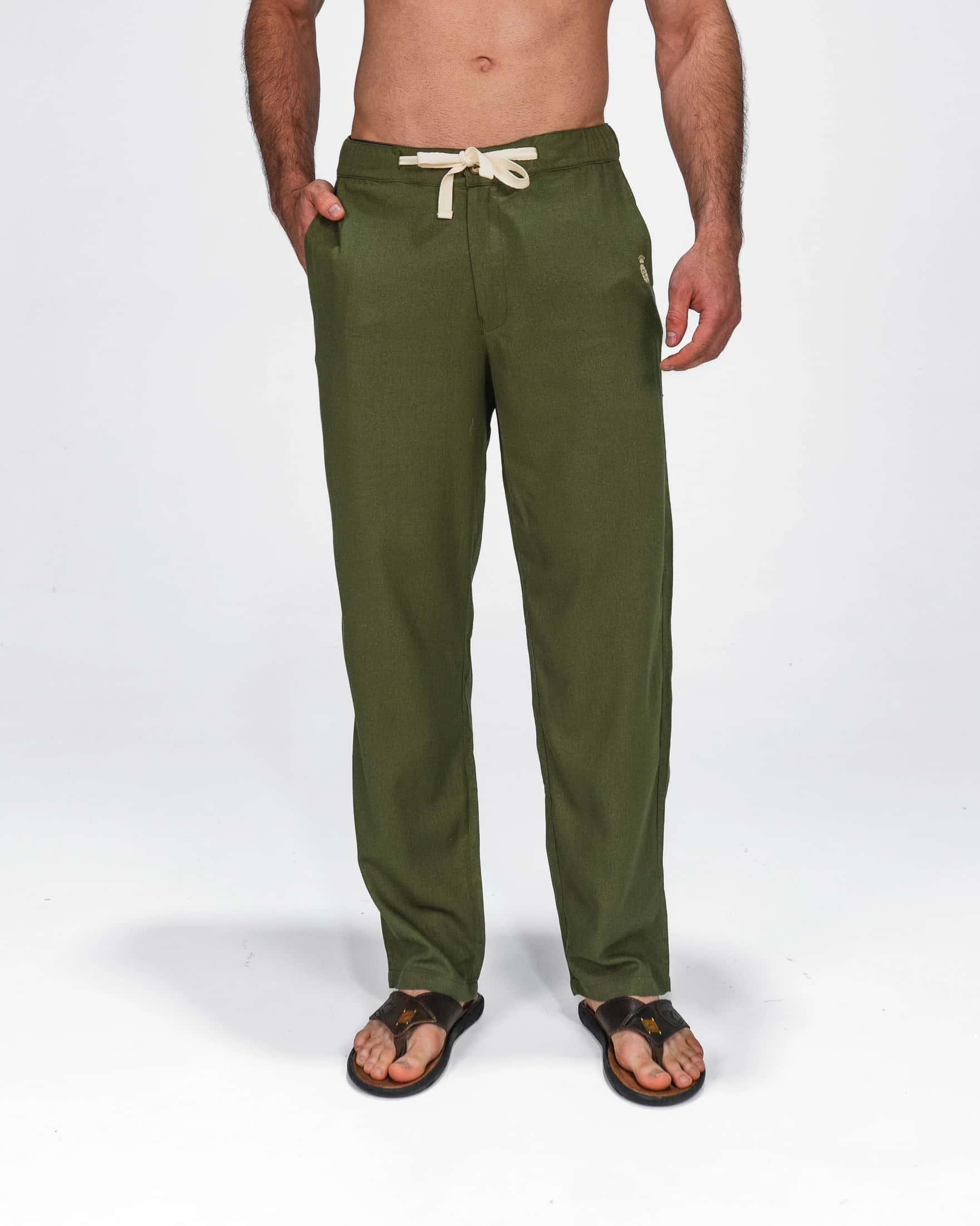 Pantalón Lino Sage