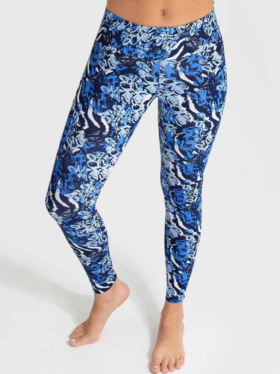 Leggins Deportivo Estampado Azul