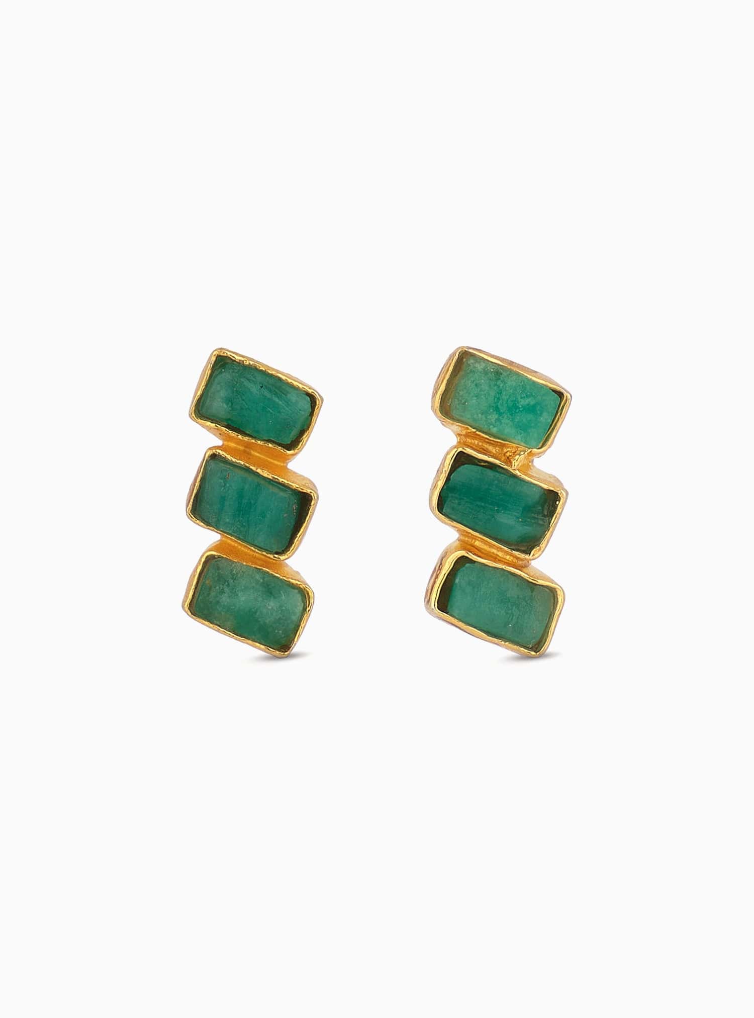 Maya 3 Stone Studs