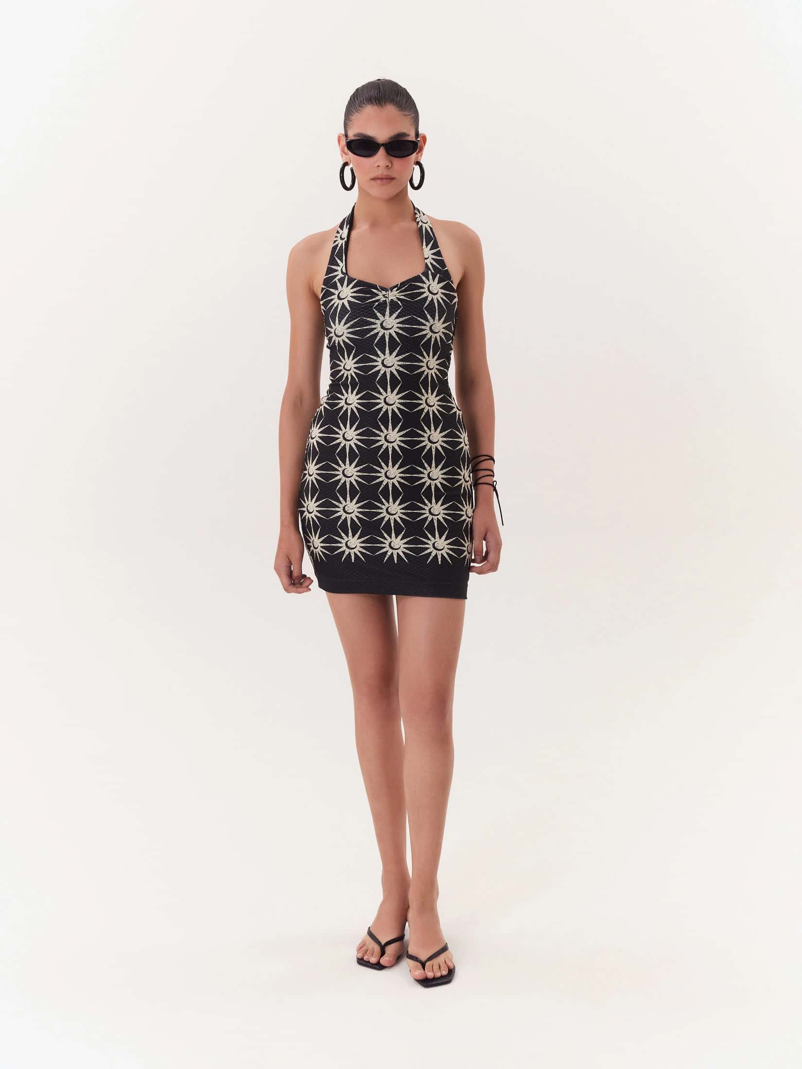 Mini Dress Solar - Negro
