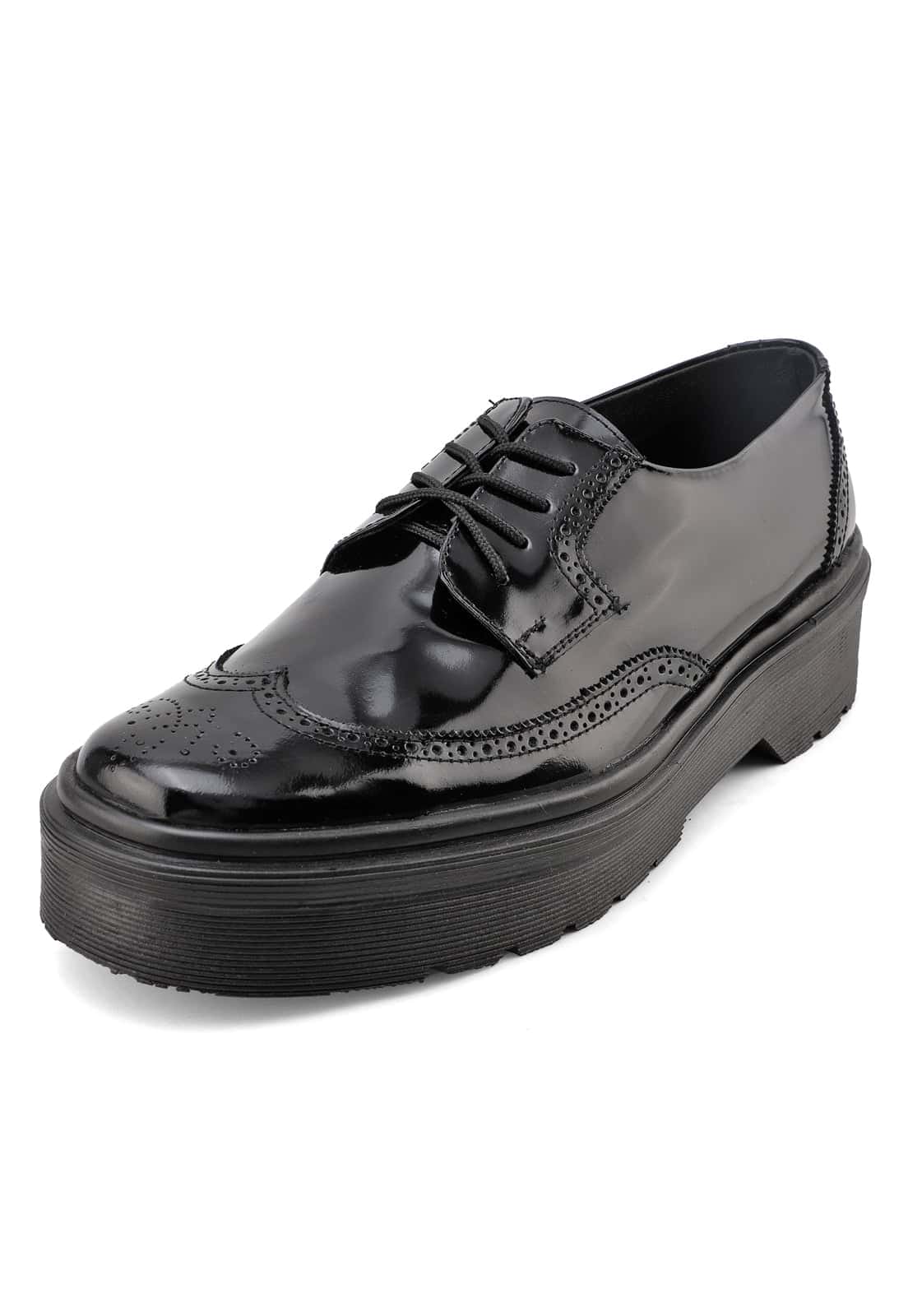 Zapatos oxford negros suela chunky