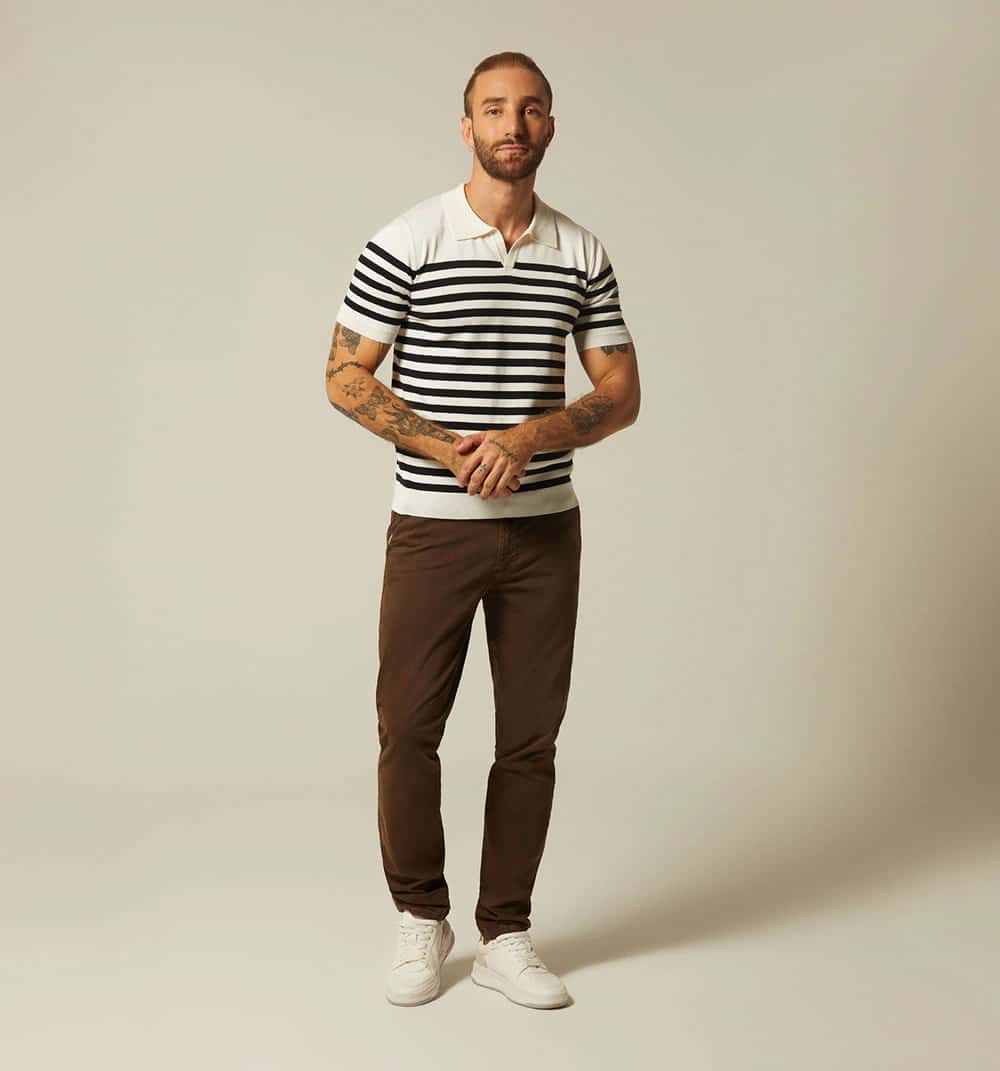 Polo tejida para hombre