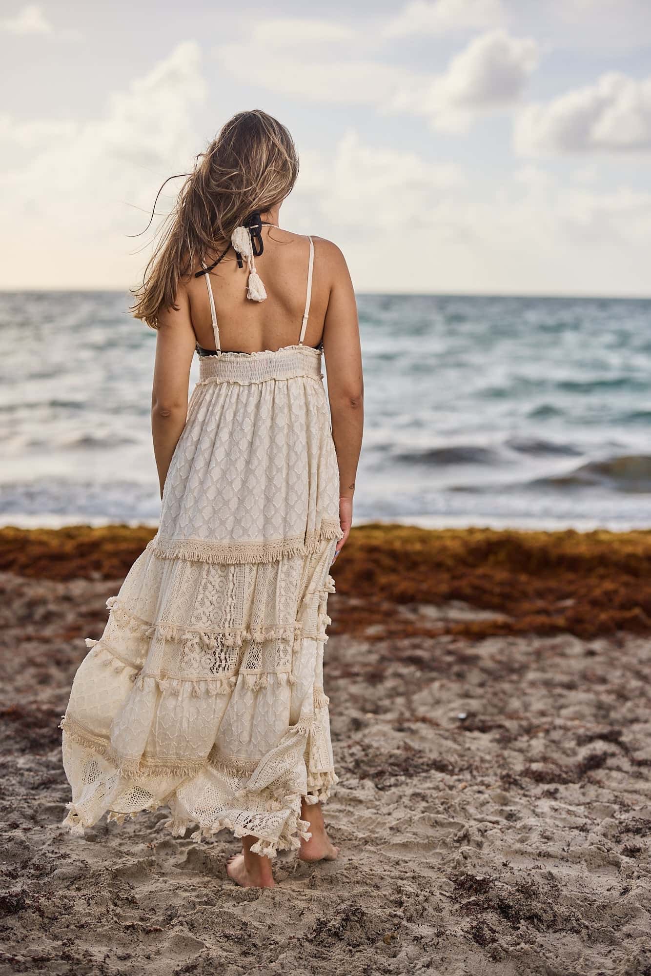 Ivory Lace Dress - miniatura 3