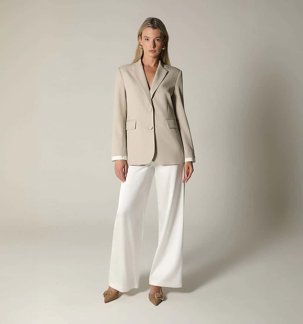 Pantalon bota ancha tiro super alto
