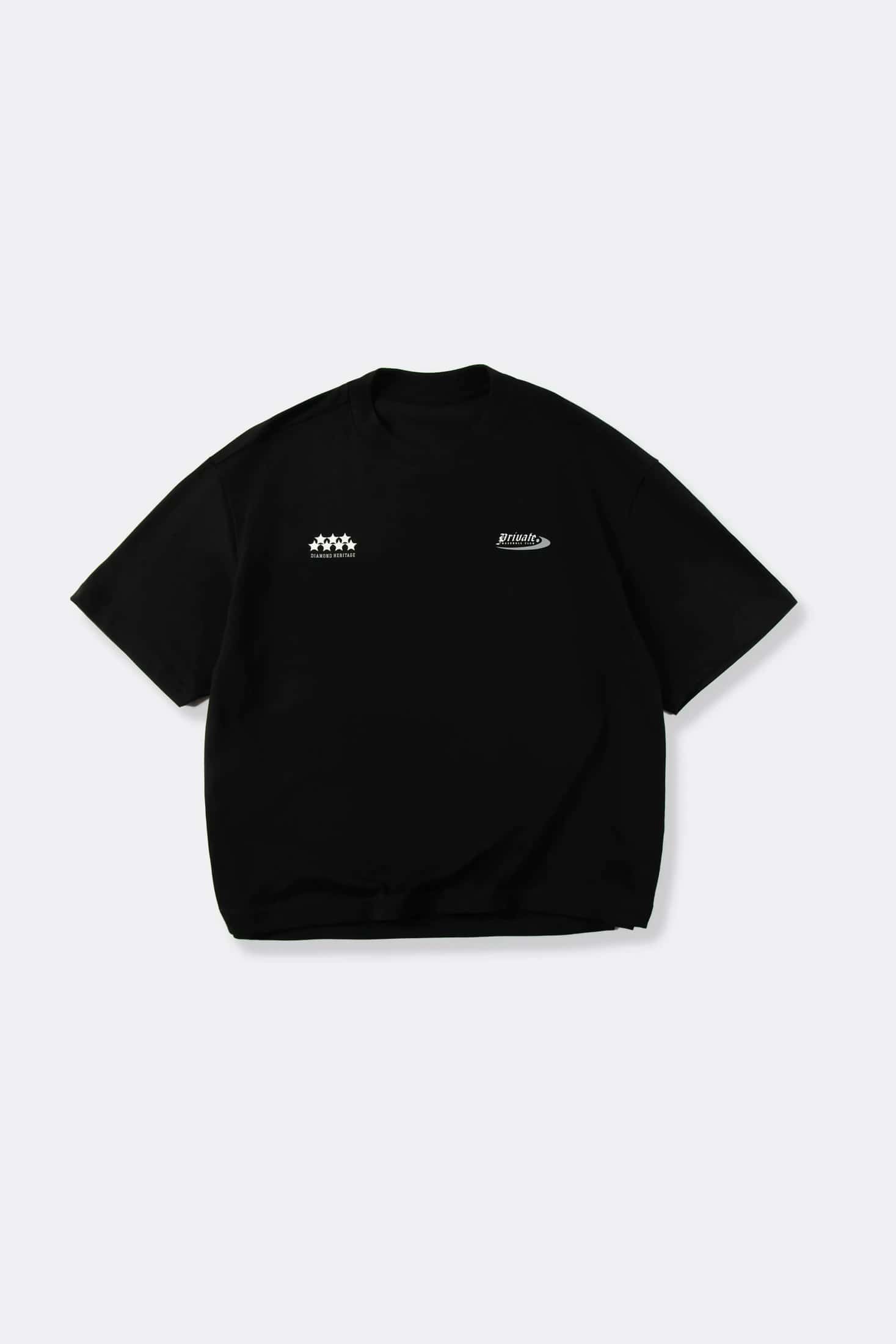 CAMISETA MANGA CORTA COLOR NEGRO