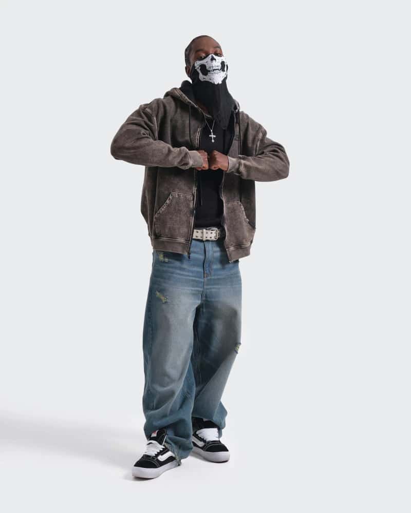 Hoodie Gris Oversize Heavy Cotton - miniatura 4