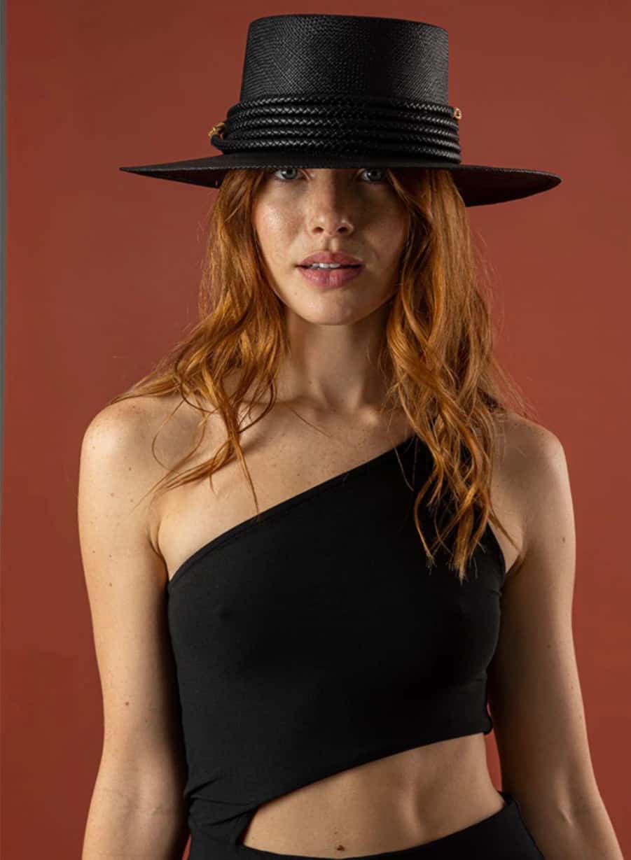 Black Boater Hat - miniatura 5