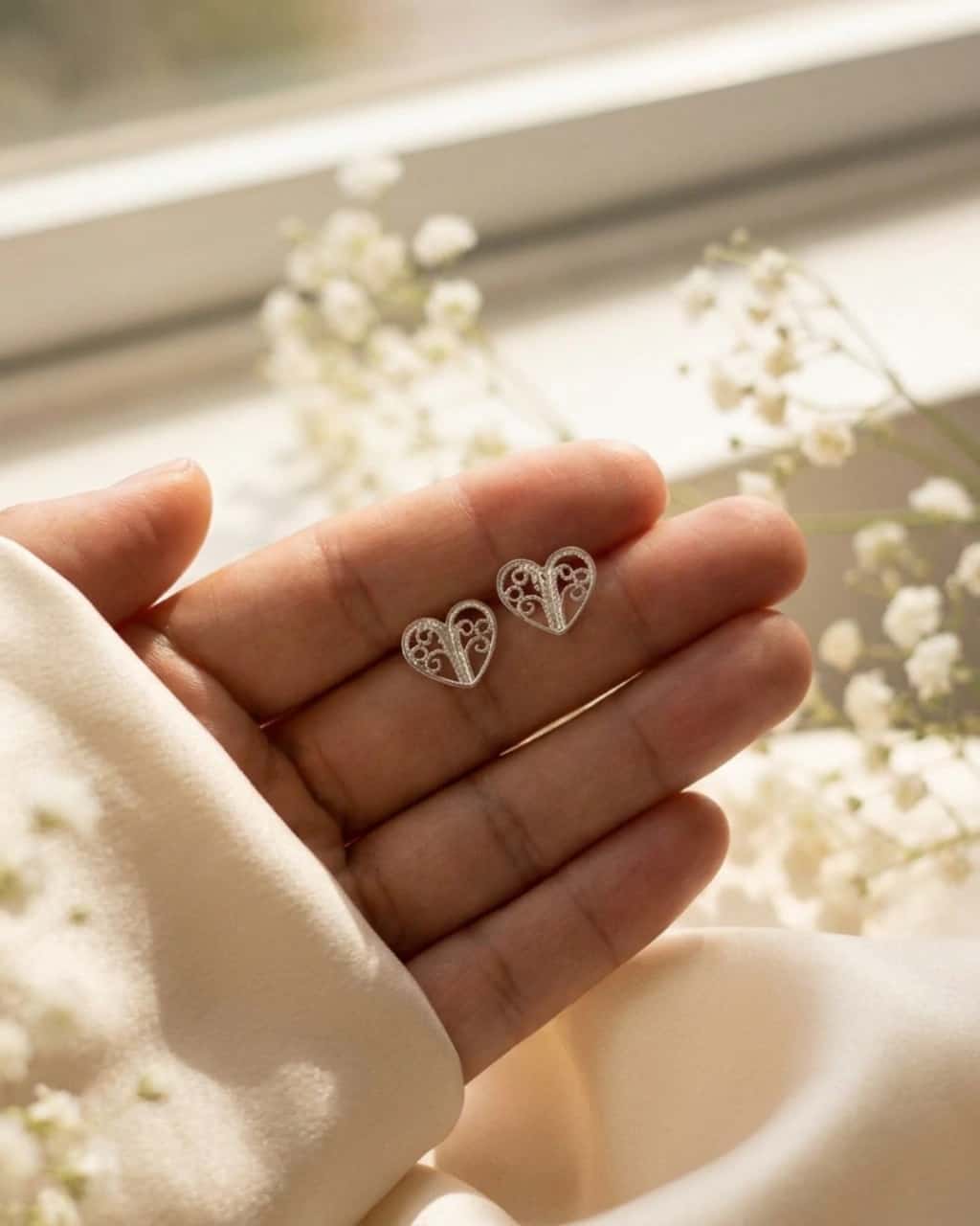 Topo Corazón en Plata Ley 950 Filigrana