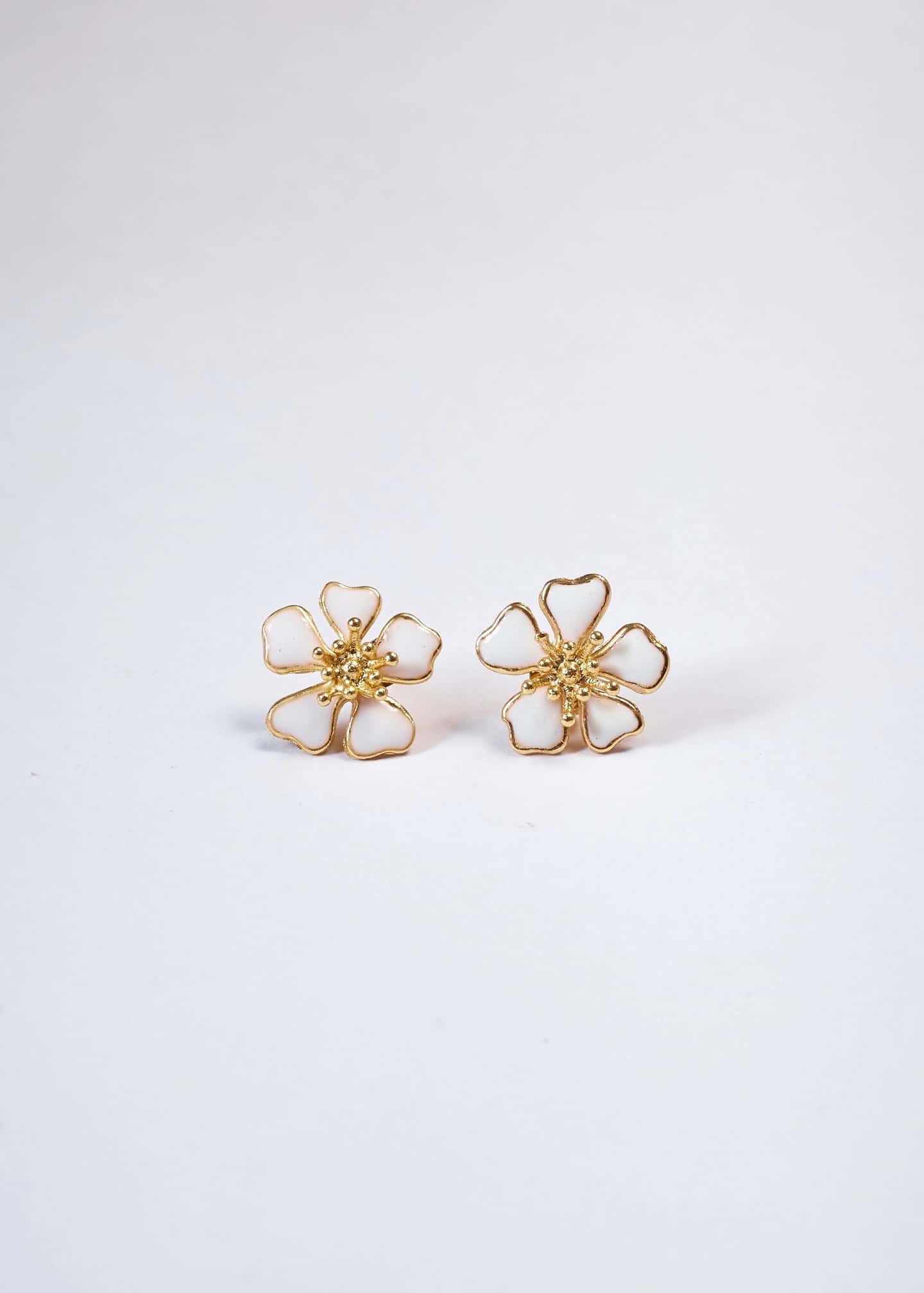 Aretes Aurora Mini Blanco