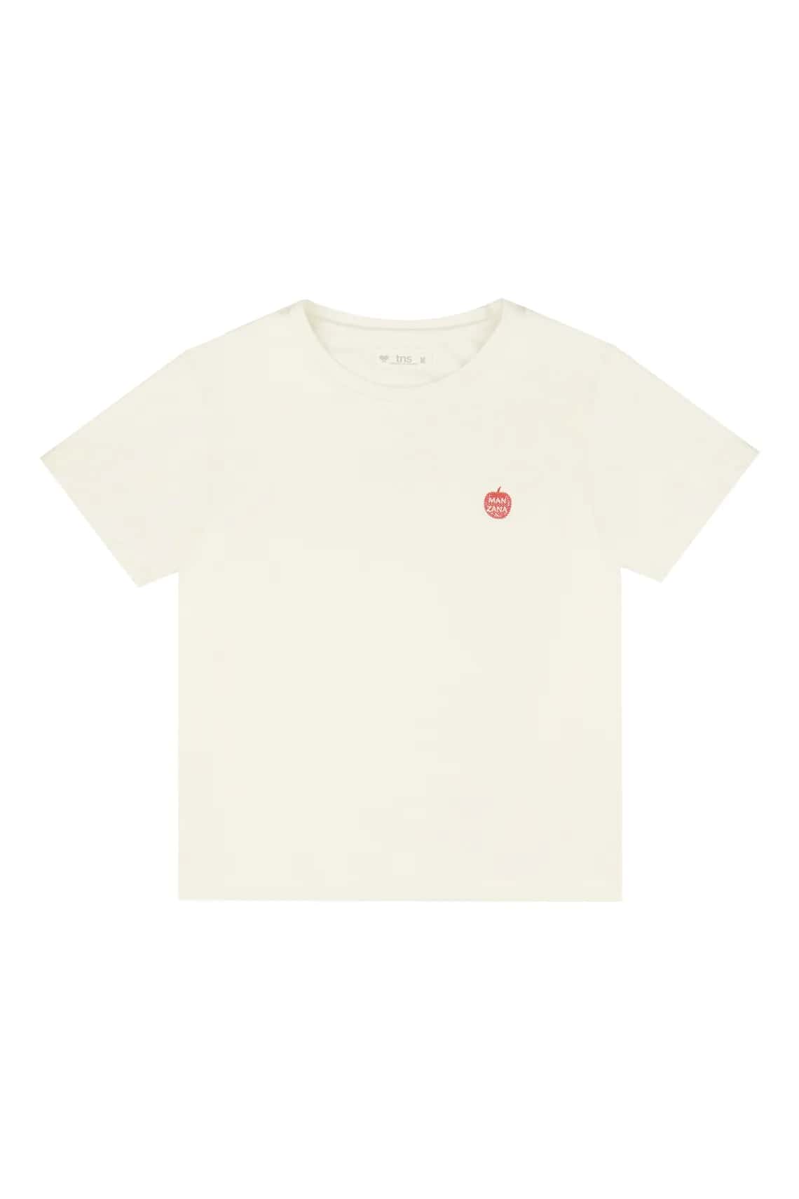 Camiseta manga corta estampada crudo para mujer