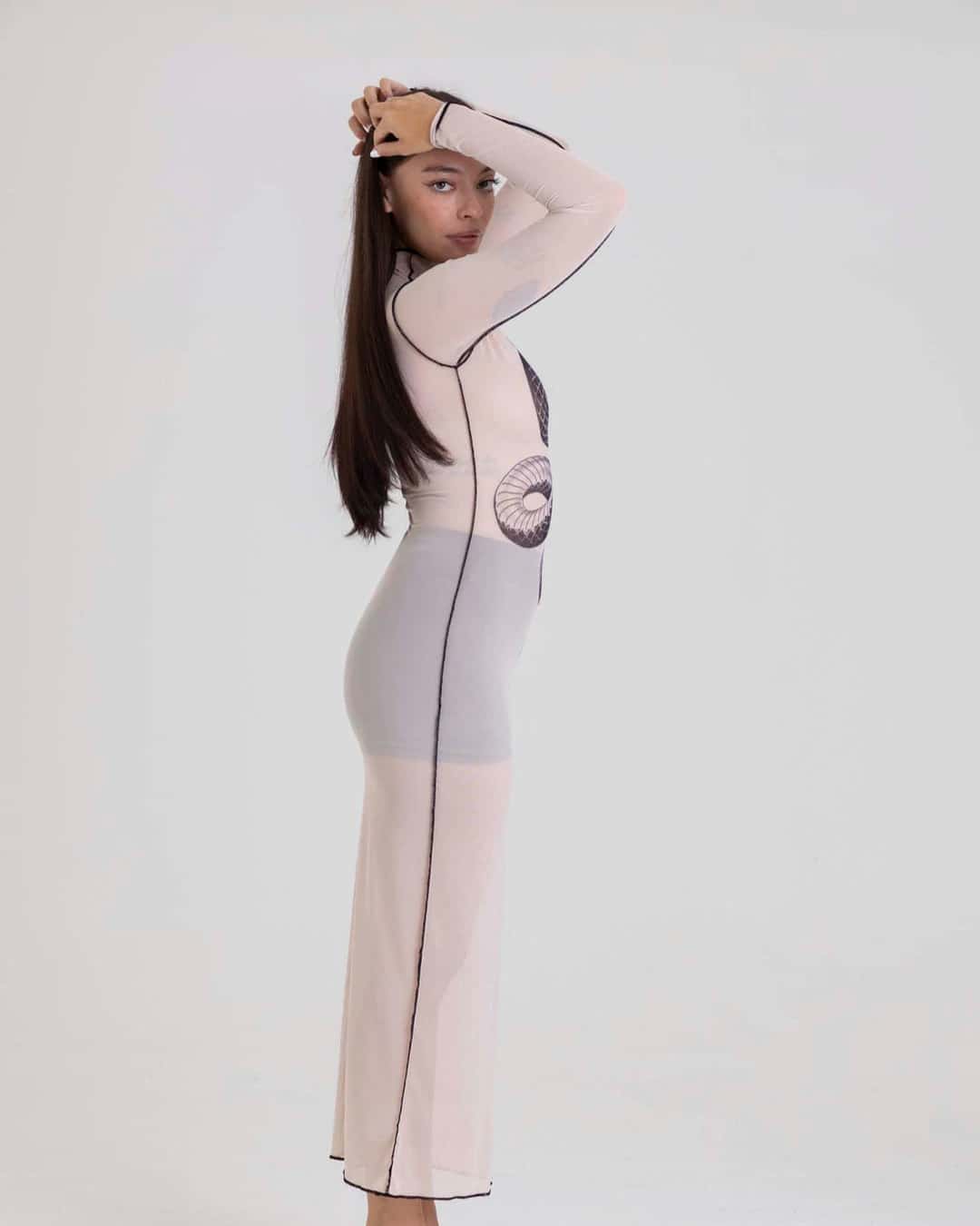 SNAKE MESH DRESS - miniatura 3