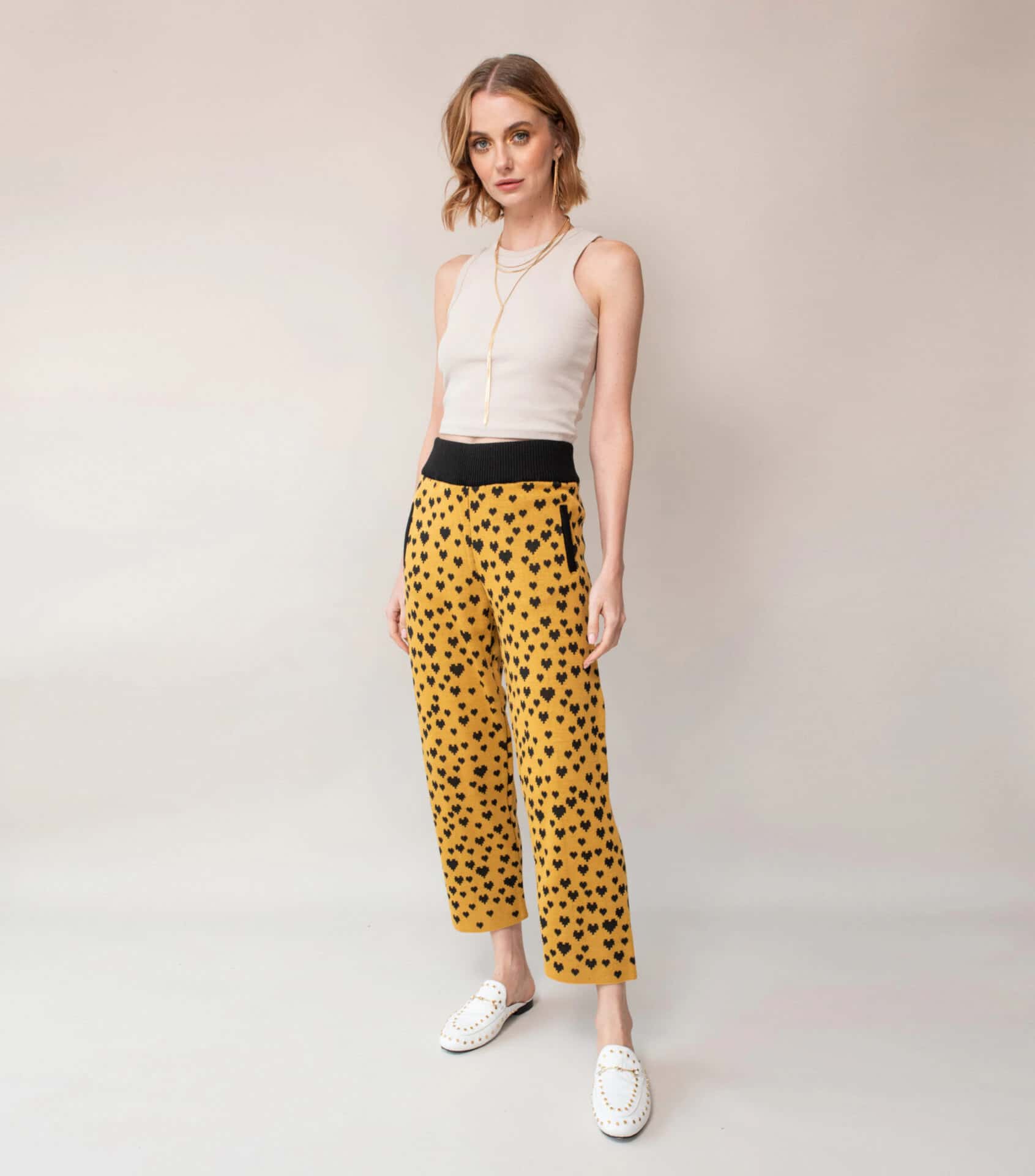 Pantalon CuoreBeat Mostaza Recto. - miniatura 2