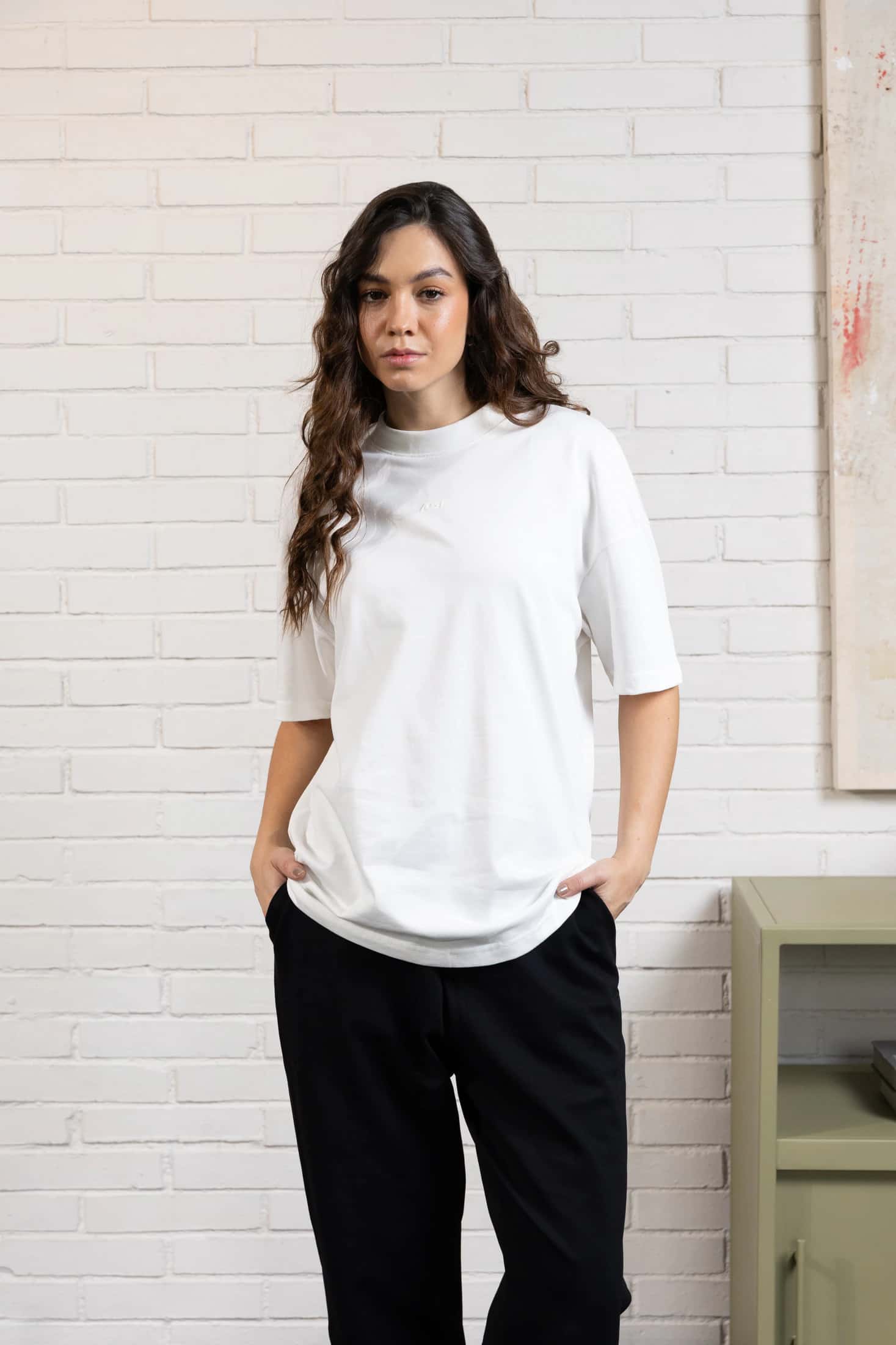 CAMISETA MANGA CORTA COLOR IVORY