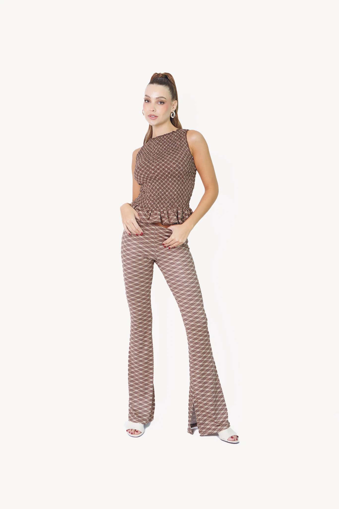 Ruched Shirt in Cattail