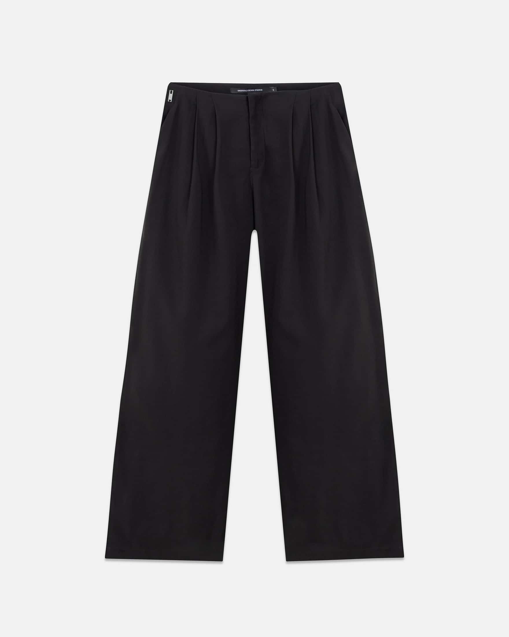 W Line Basic Wide Trousers Black