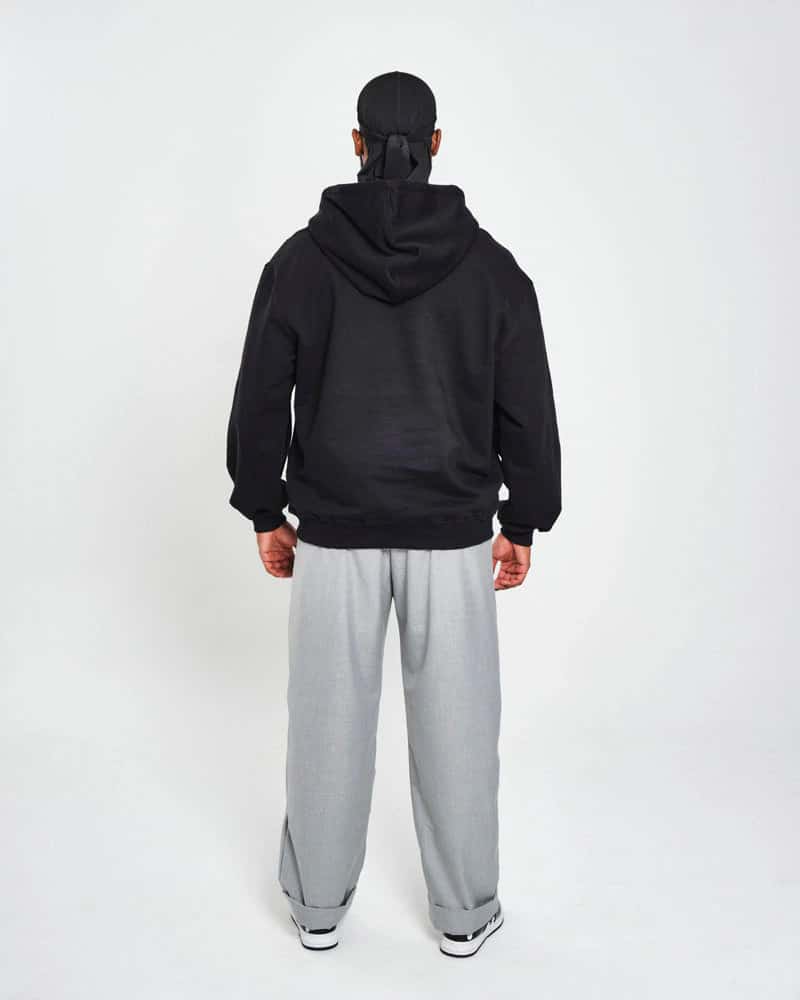 Hoodie Oversize Essential Black - miniatura 5