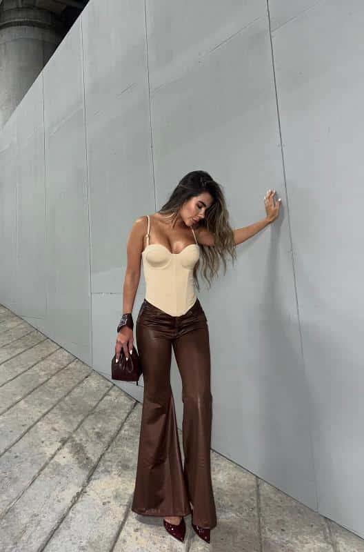 LEGGINS BOTA CAMPANA COCOA BOTON