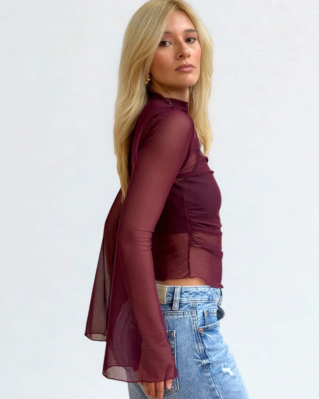 Bell Mesh Burgundy - miniatura 1