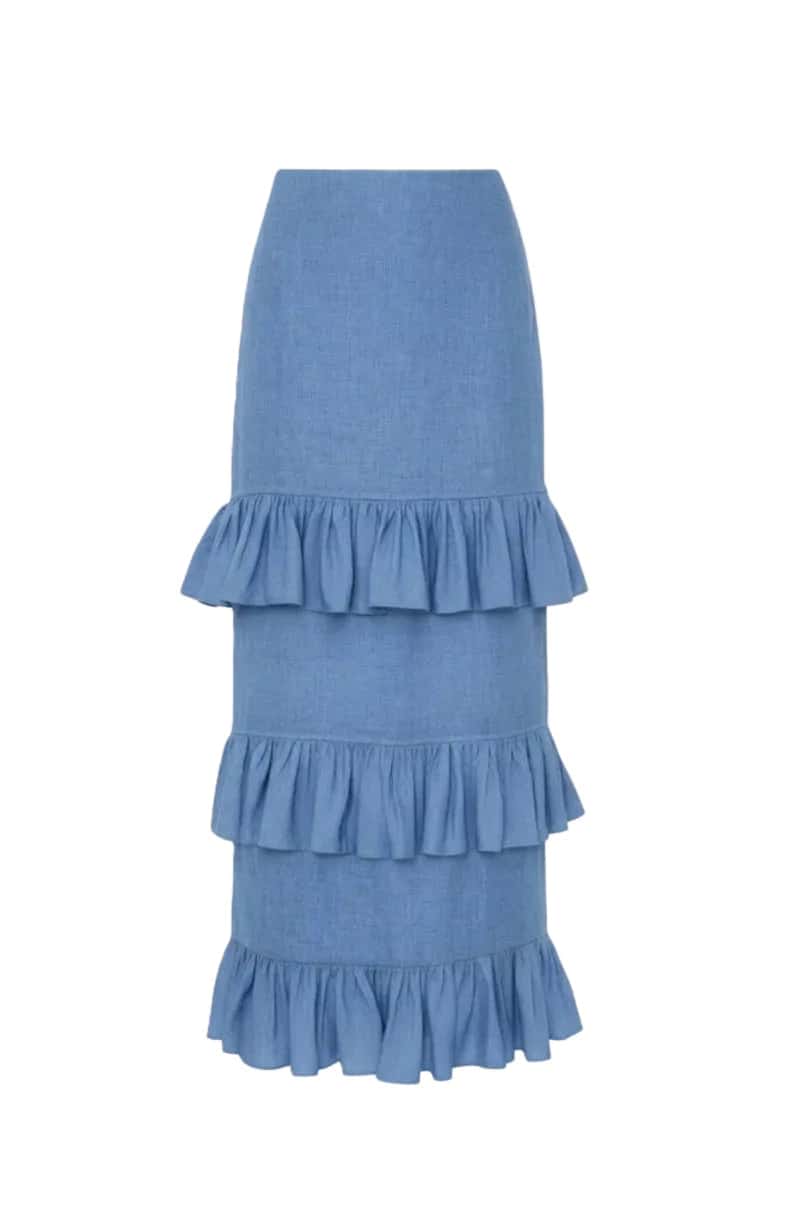 Flores al Viento Ankle Skirt