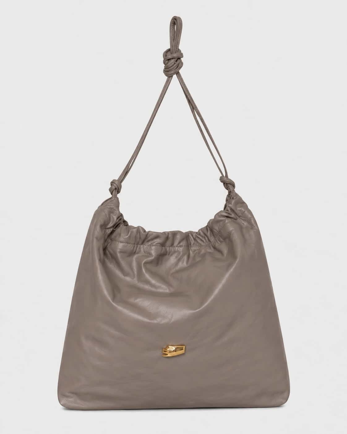 Le Sac G Taupe Leather Bag