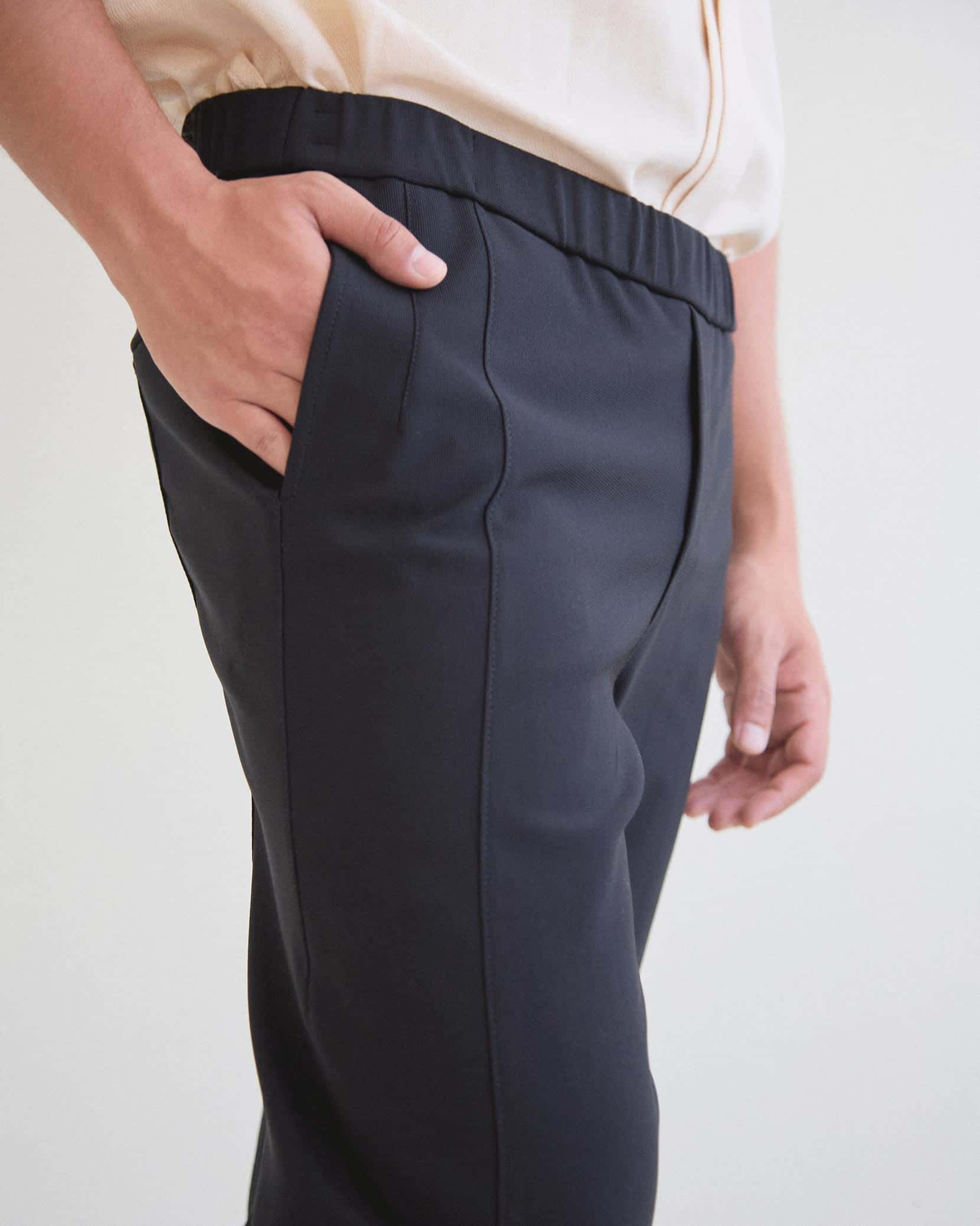 Pantalón Clásico Tech Negro 4 cierres VALIENTE - miniatura 3