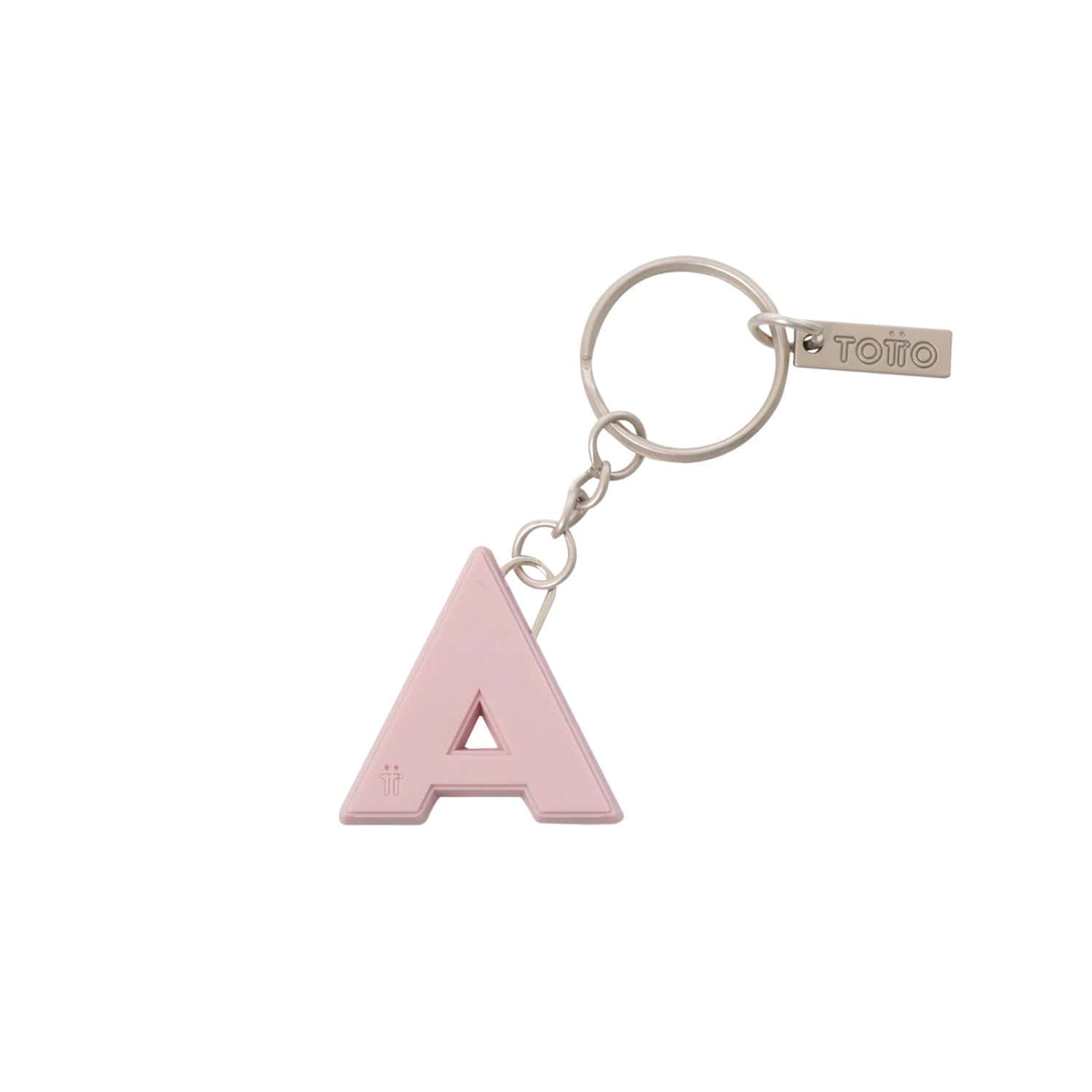 Llavero de Goma Abc color Rosado