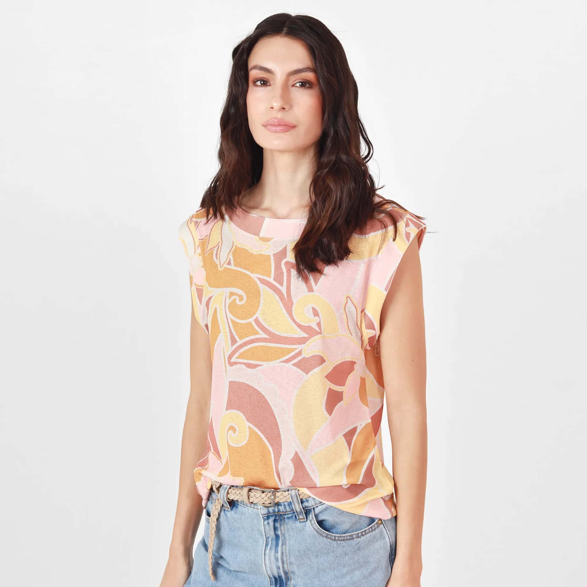 Camiseta Cuello Redondo Manga Sisa