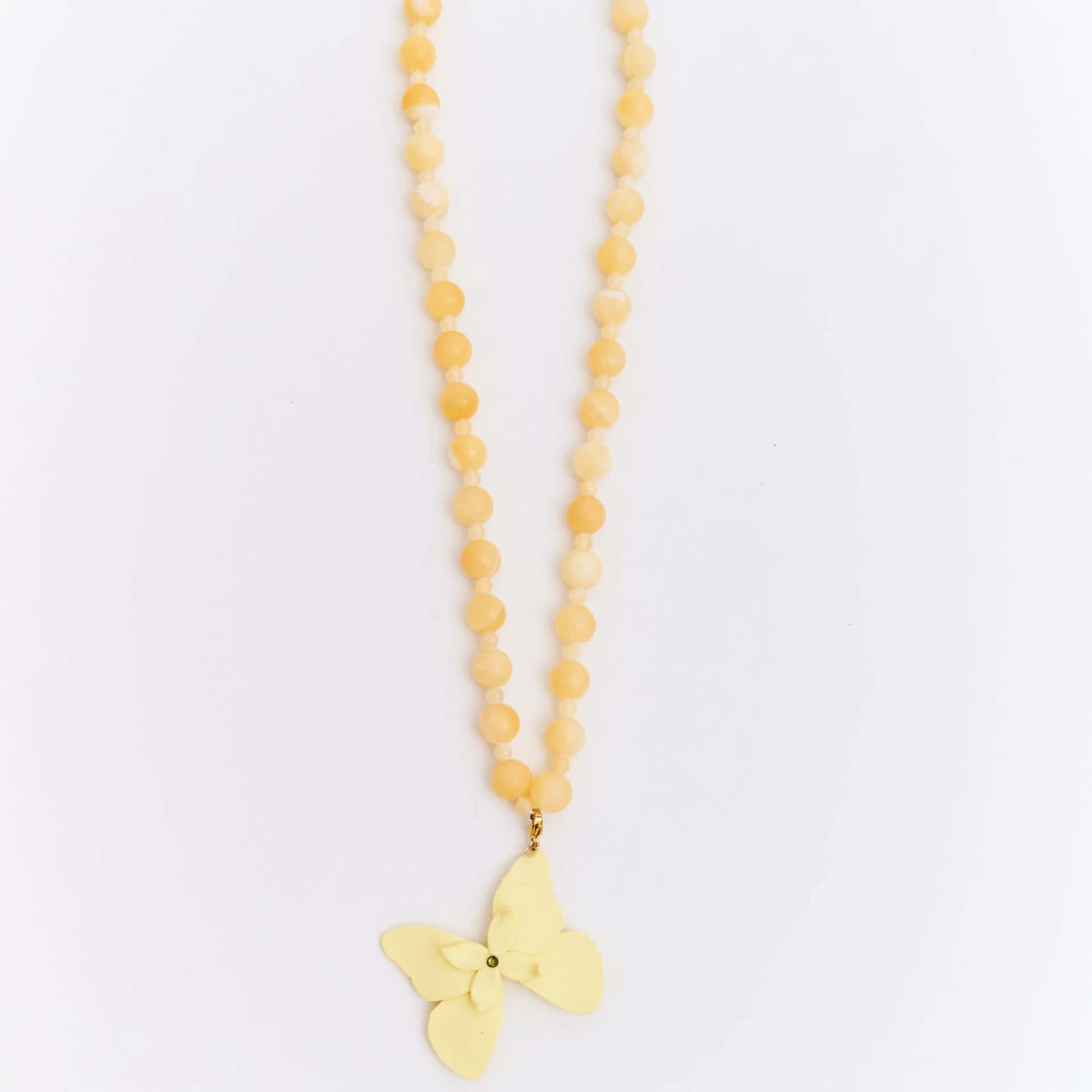 Collar Alas en Flor mini Butter Yellow