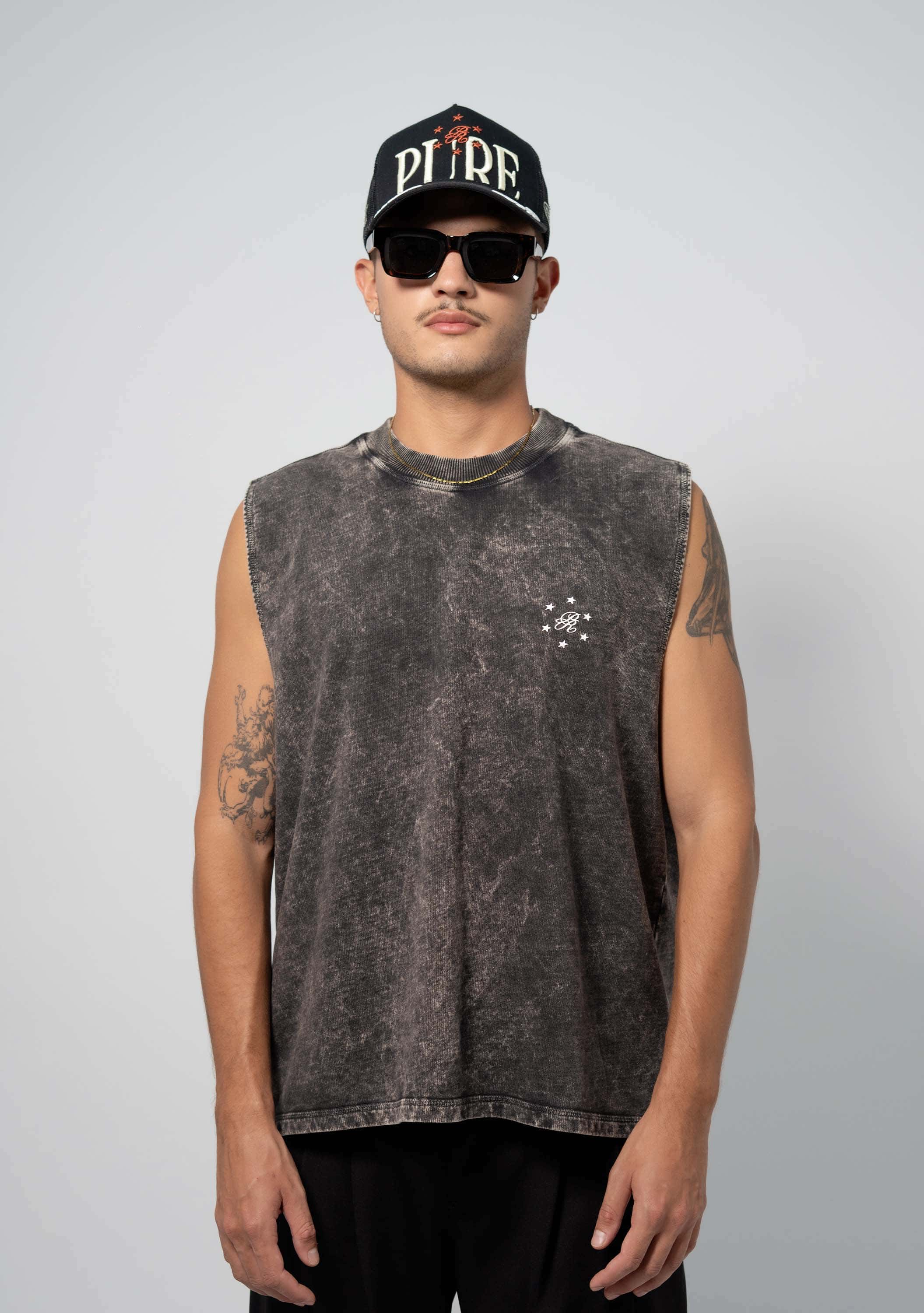 Still Hungry Washed Gray Tank Top