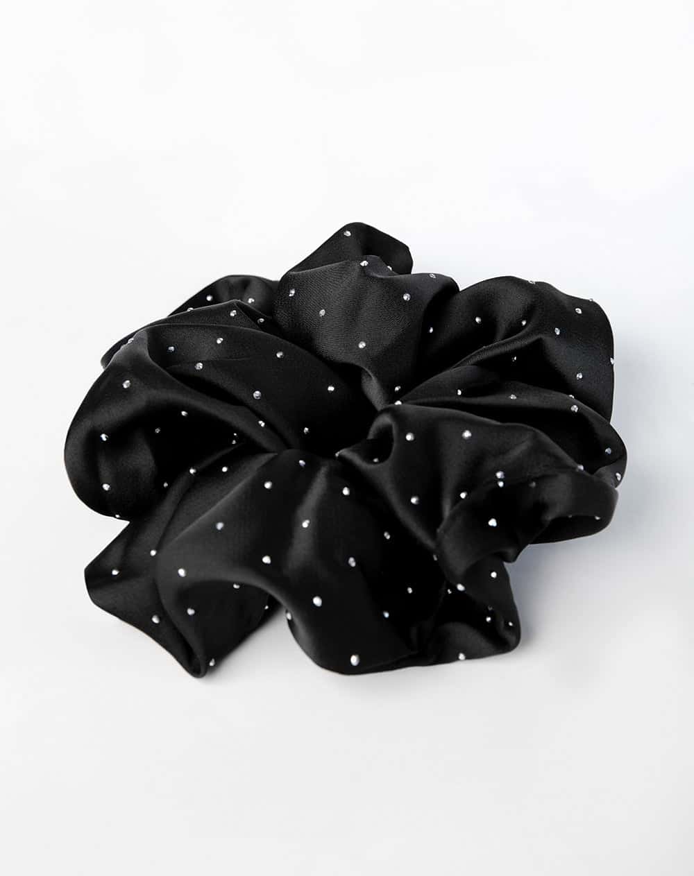 Scrunchie para el cabello negro mujer