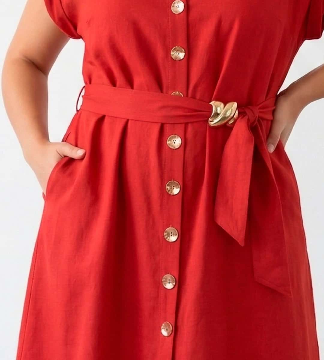 VESTIDO CON CINTURON REF 1142770 - miniatura 3