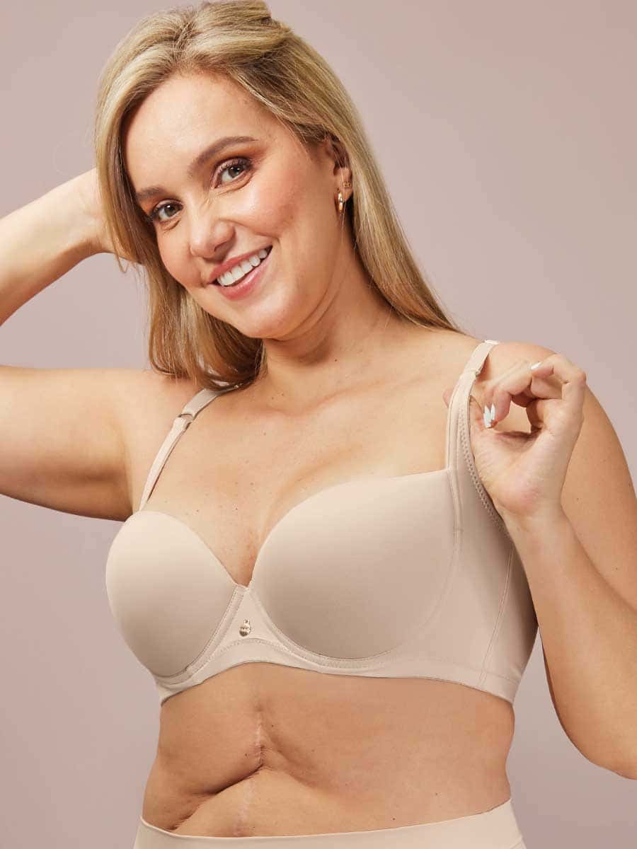 Brasier Para Mujer Espalda Ancha Color Perla