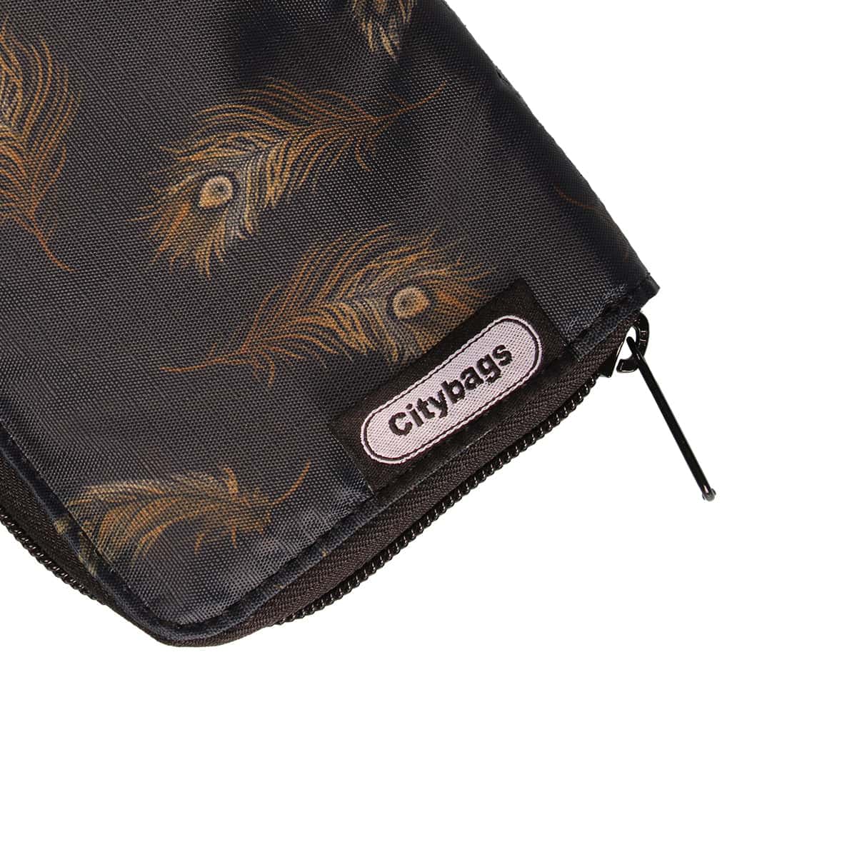 Billetera Dama Estampado Plumas - miniatura 4
