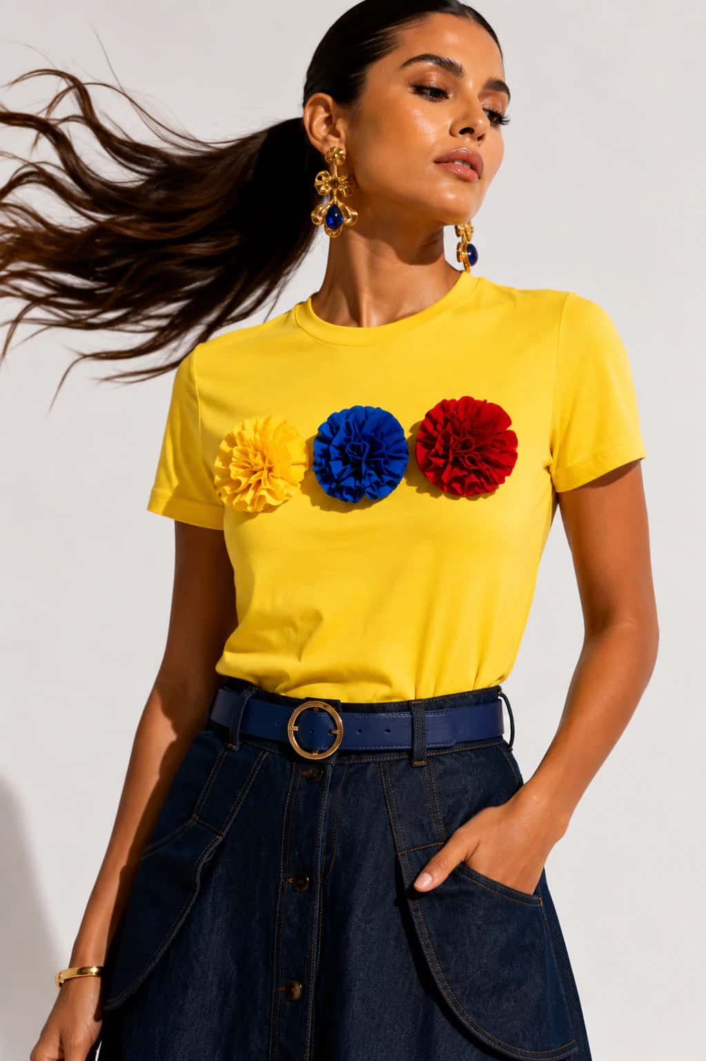 Camiseta Colombia amarilla - miniatura 2