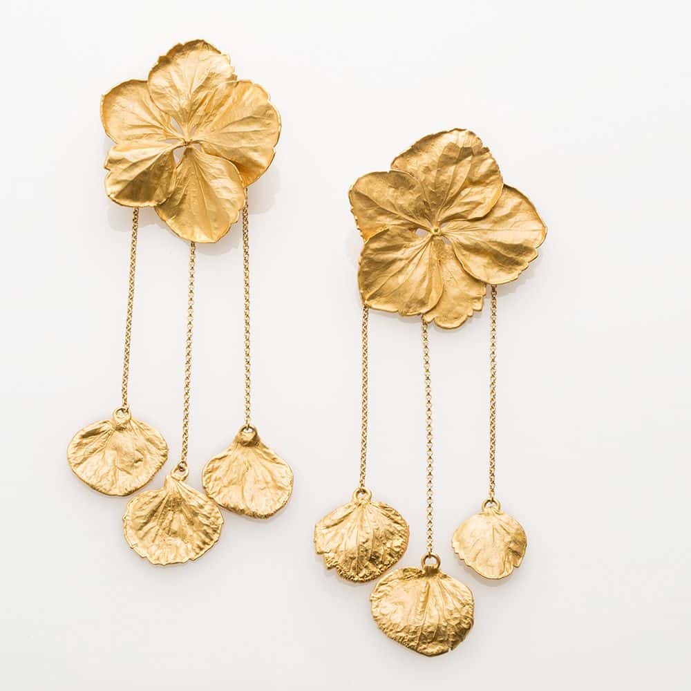 Hygrandeas and Petals Earrings