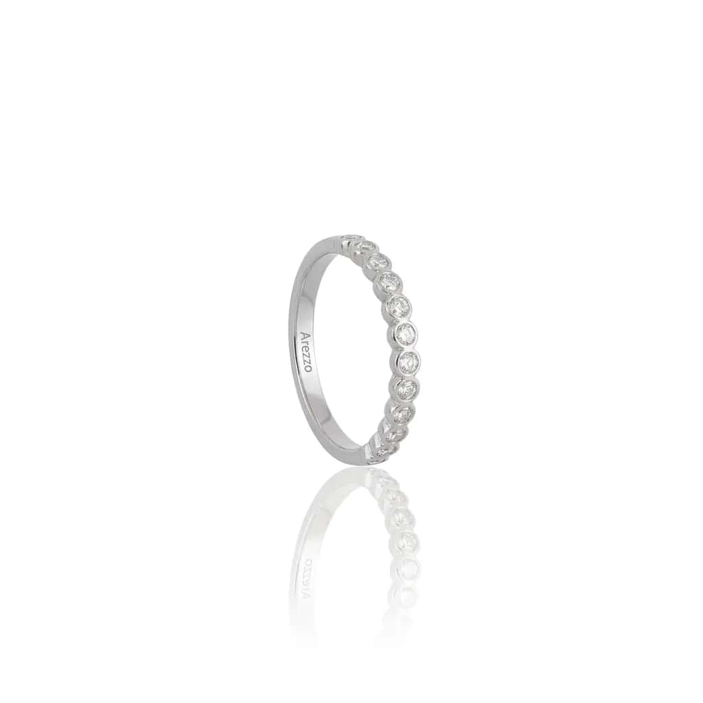Arezzo White Ring