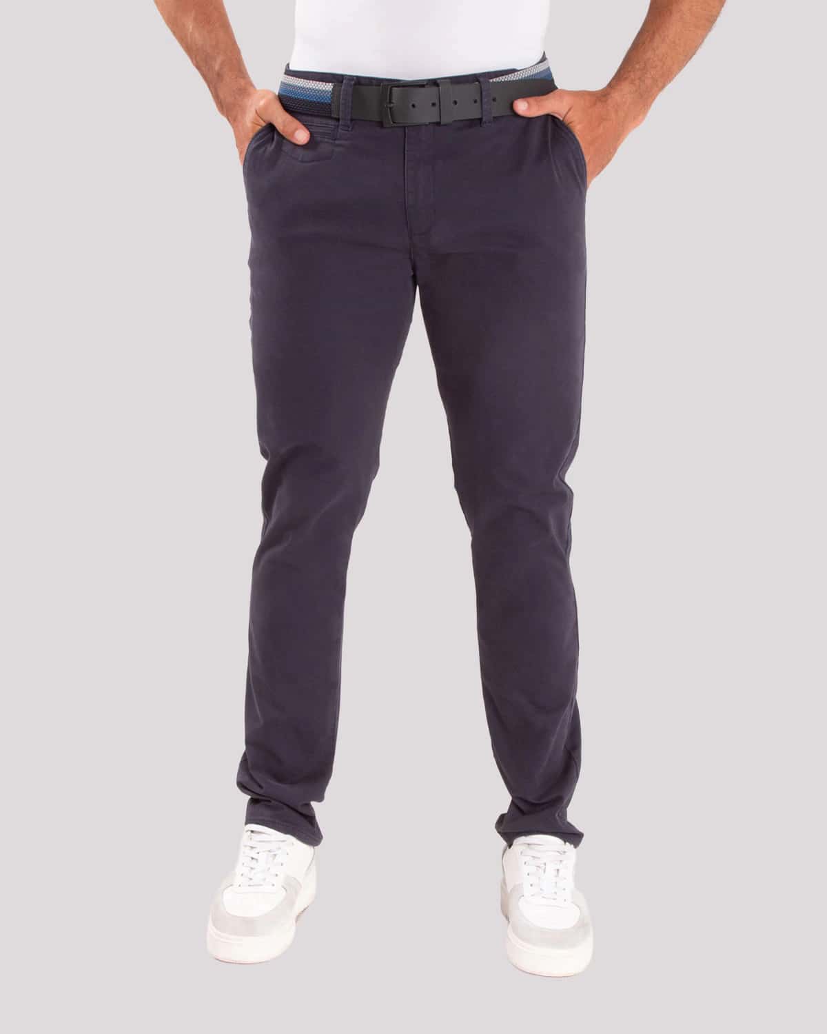 Pantalon slim azul para hombre