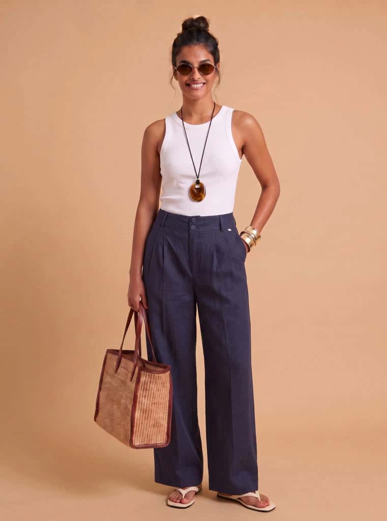 PANTALÓN CANVAS AZUL NAVY - miniatura 1