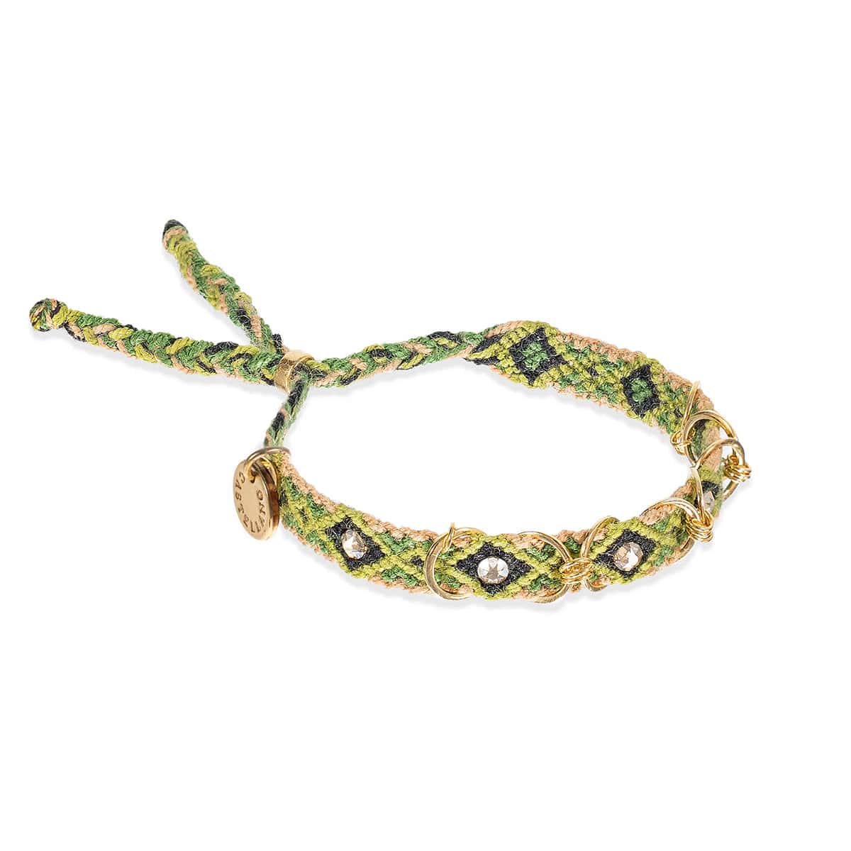 Free Spirit Hoops Bracelet  | Nature Green