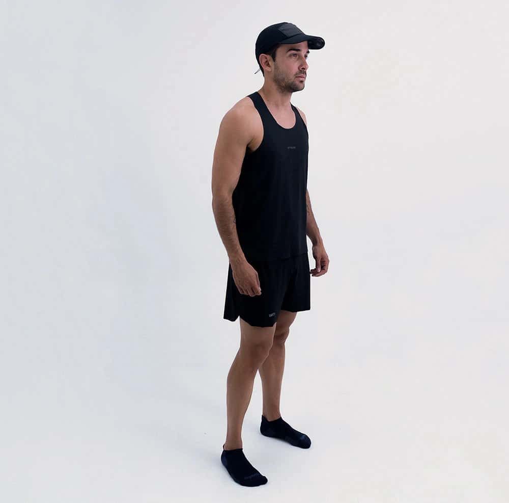 CAMISETA RUNNING MANGA SISA LEVIT BLACK PARA HOMBRE - miniatura 5