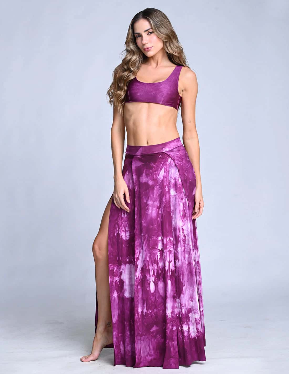 Falda Stripe Spotted Violet