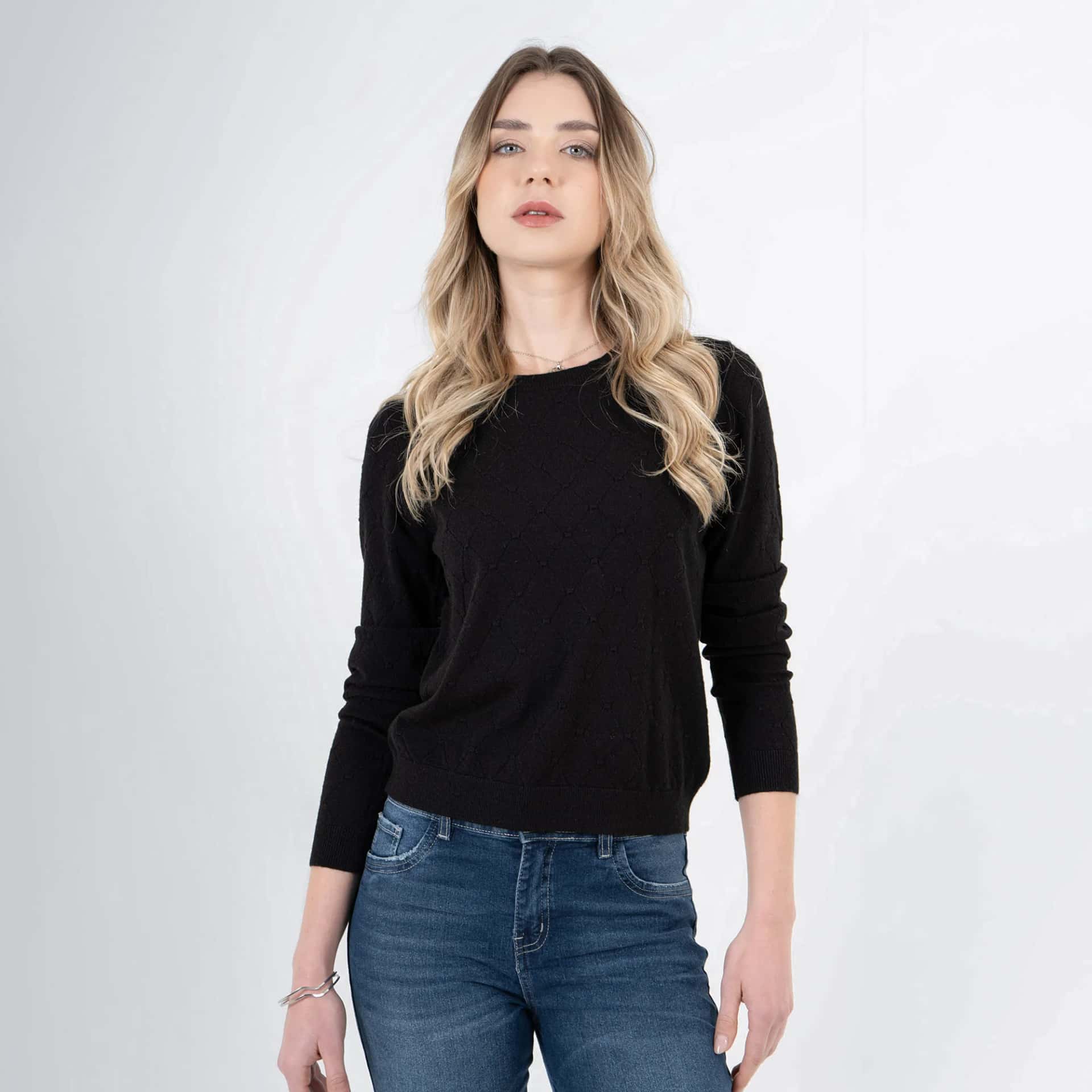 Sweater Cuello Redondo Manga Larga