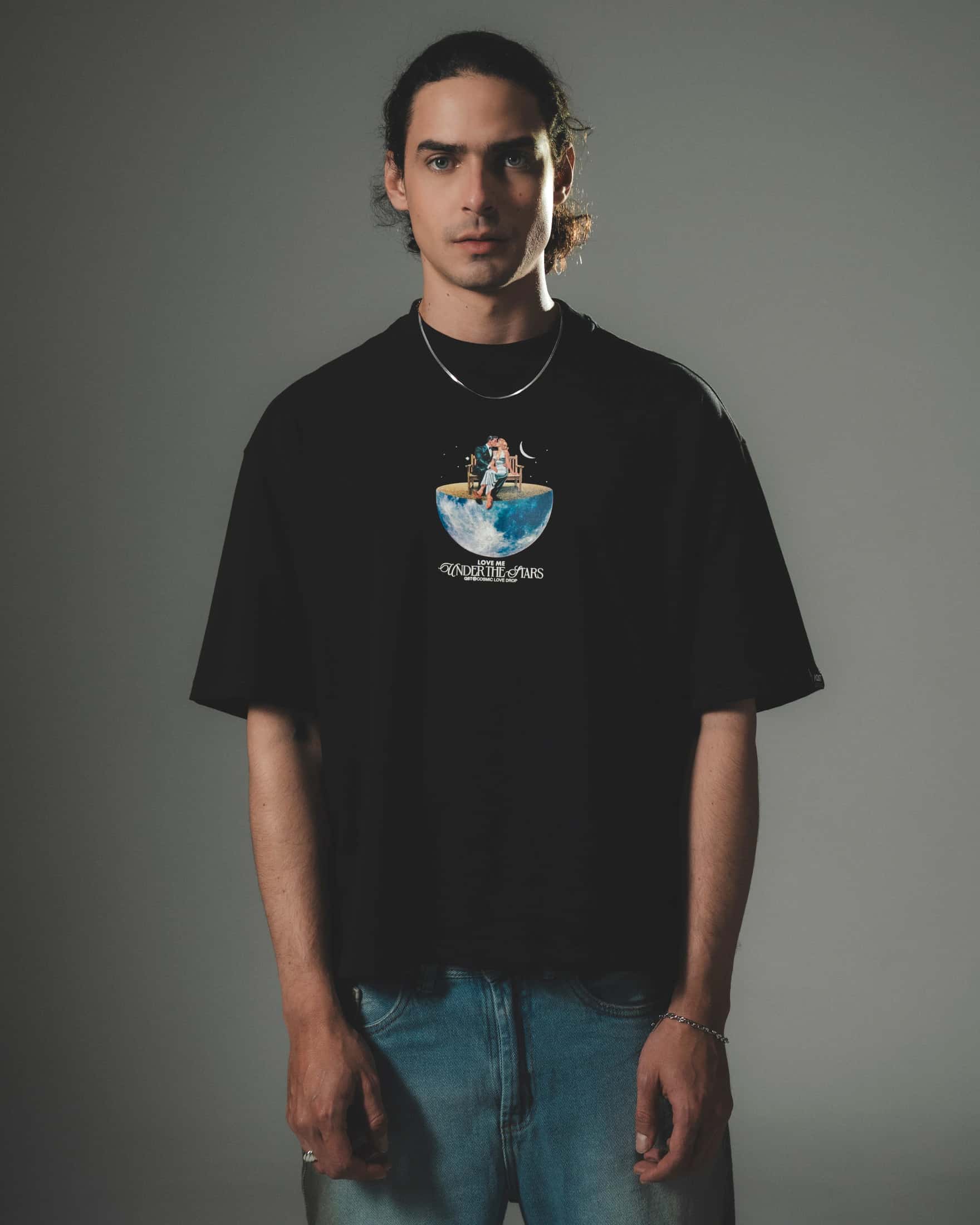 CAMISETA MANGA CORTA COLOR NEGRO