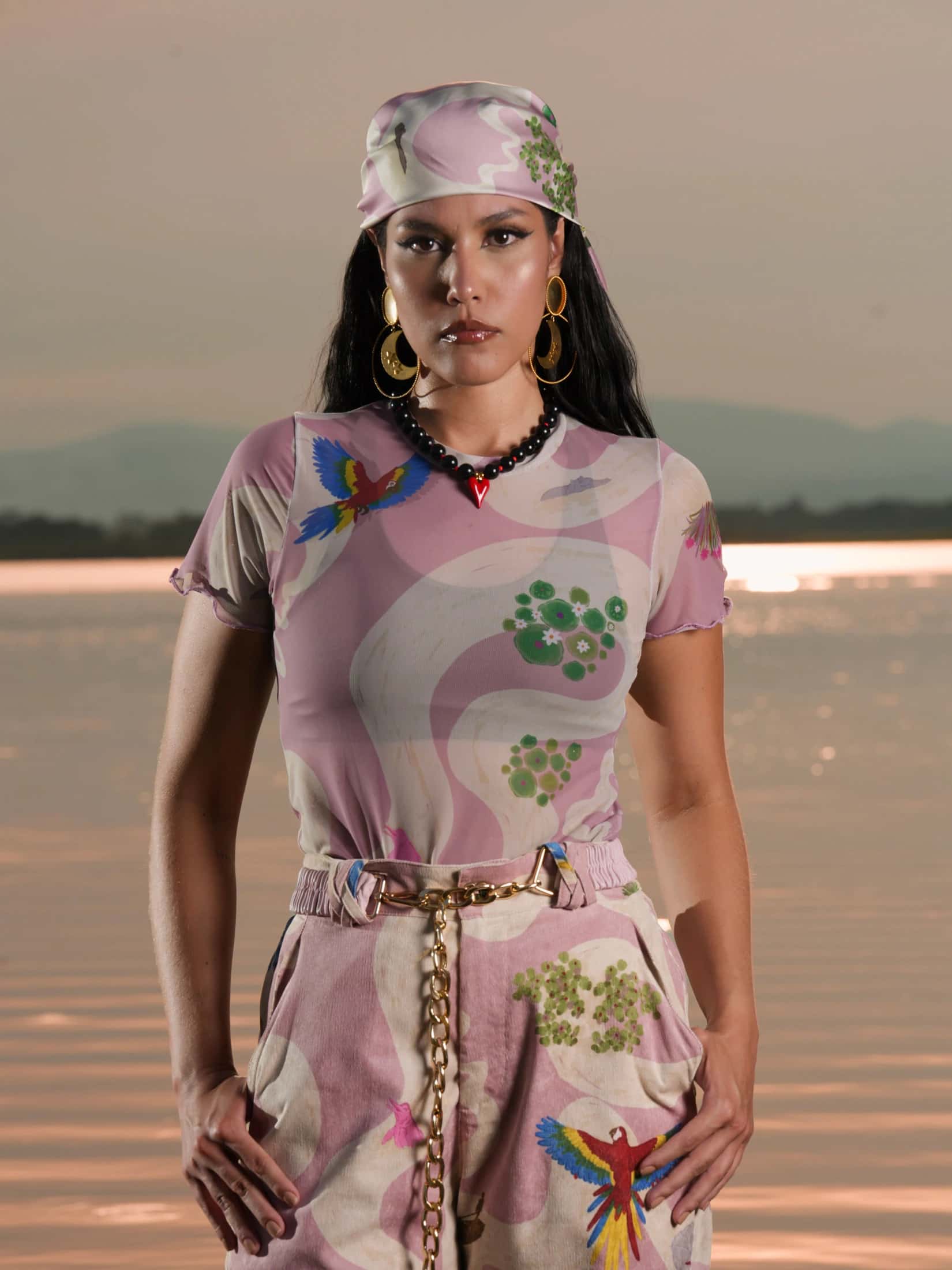 Blusa Malla Cielo Amazónico